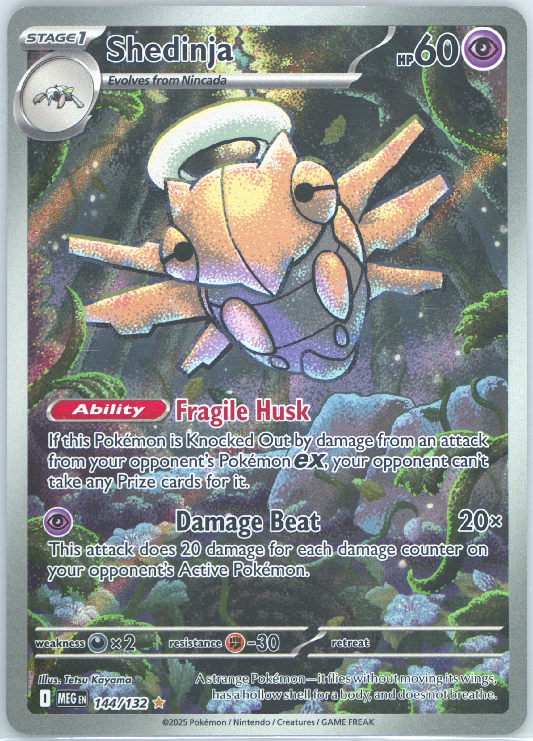 Shedinja Illustration Rare (144) 2025 Pokemon Meg EN-Mega Evolution