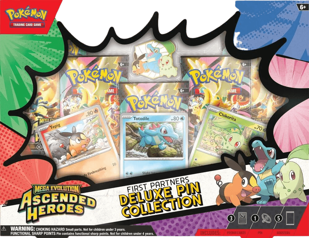 Ascended Heroes First Partners Deluxe Pin Collection - ME: Ascended Heroes