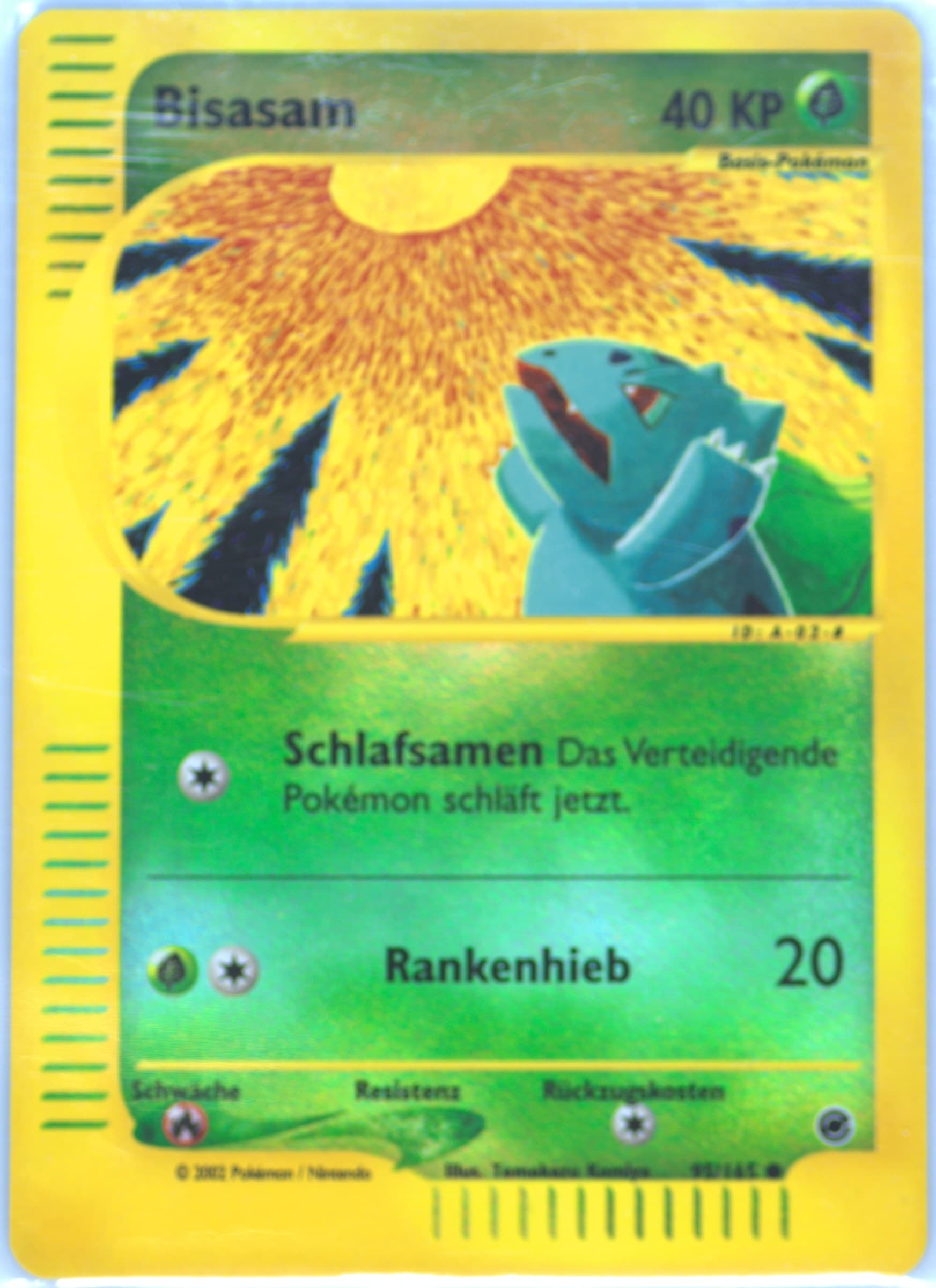 Bisasam-Reverse Foil German (95) 2002 Pokemon Expedition
