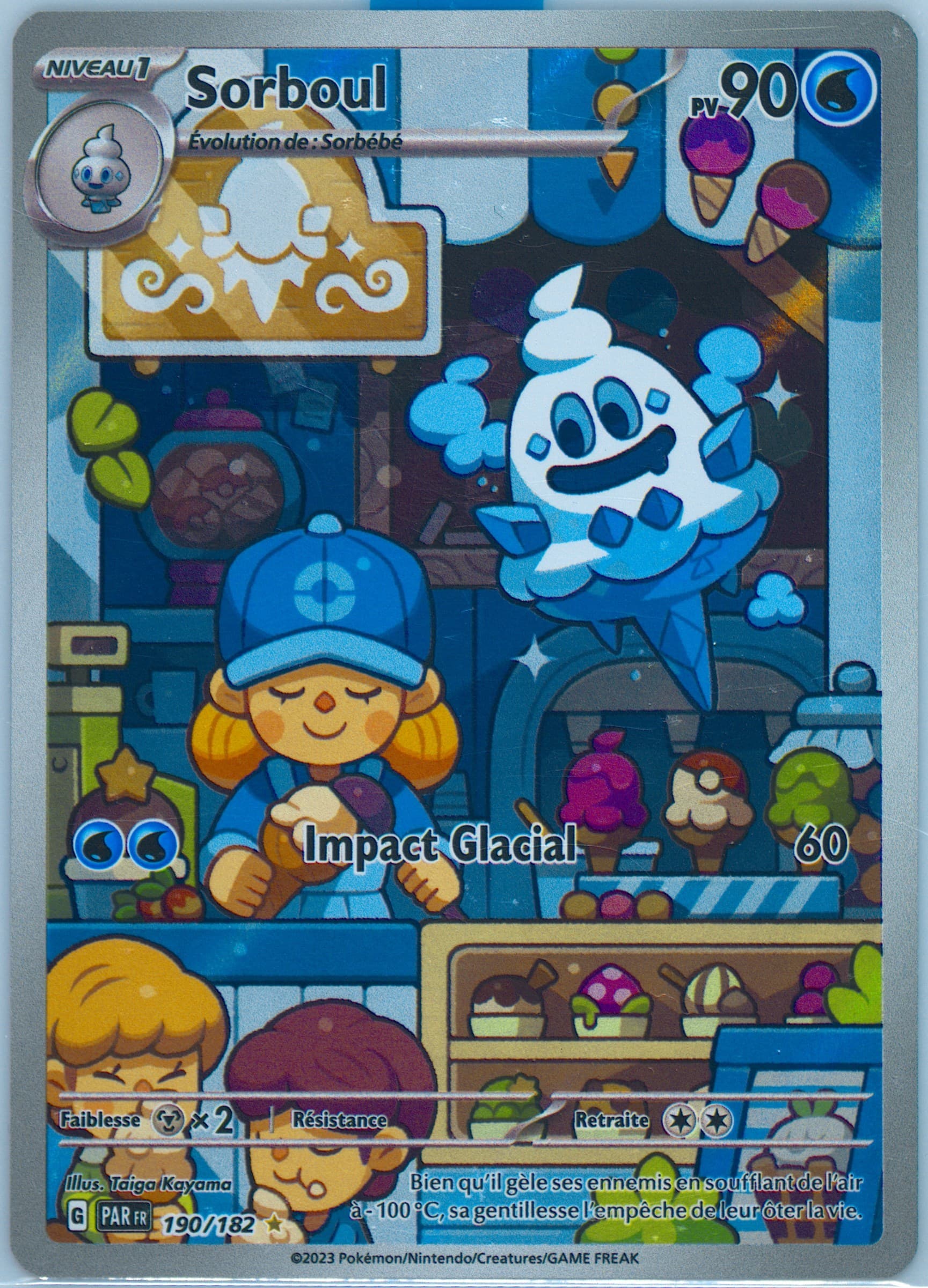 Vanillish Illustration Rare (190) 2023 Pokemon French Par FR-Paradox Rift