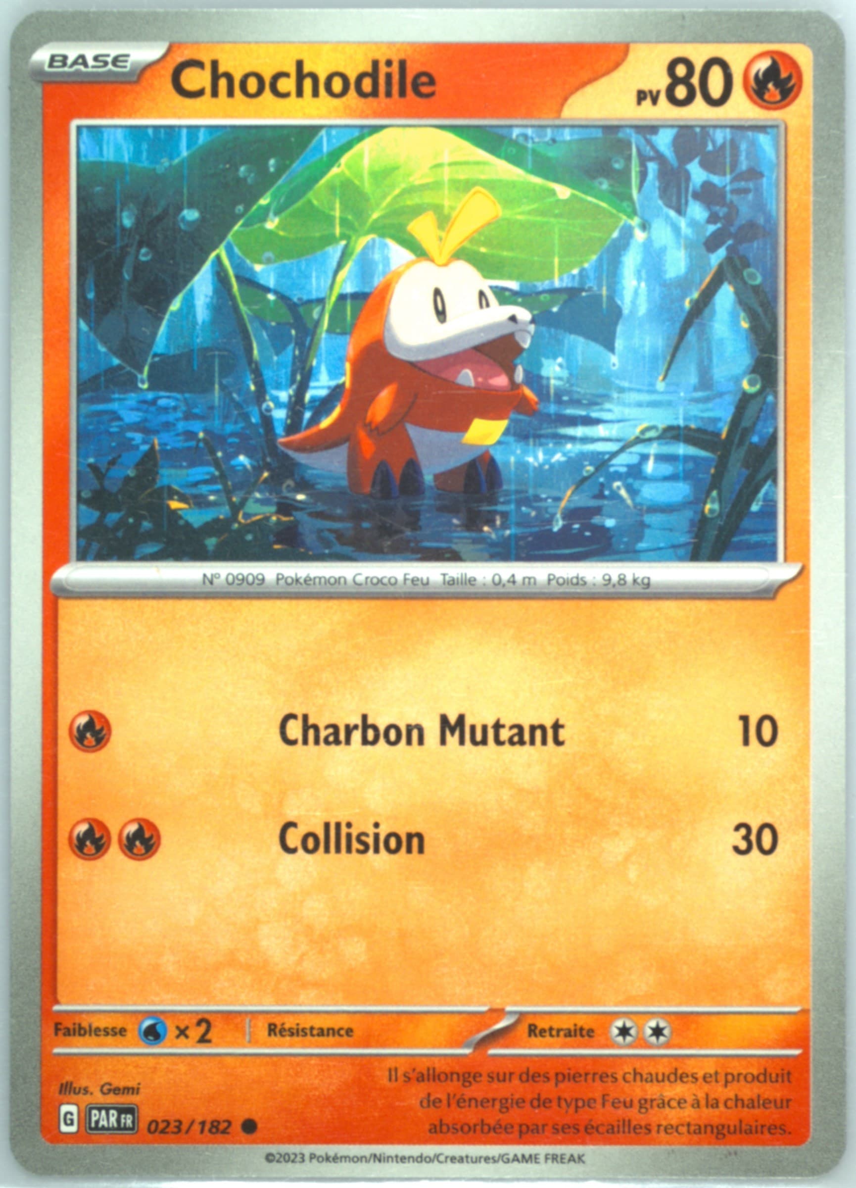 Fuecoco (023) 2023 Pokemon French Par FR-Paradox Rift