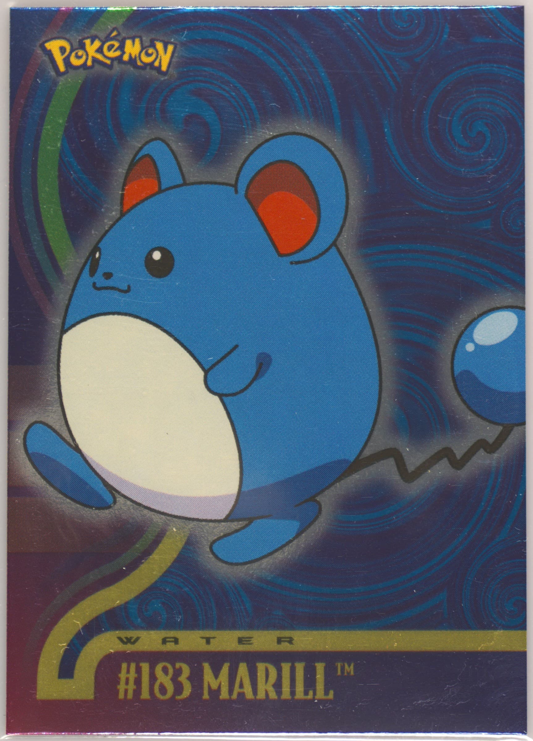 Marill Foil (183) 2001 Topps Pokemon Johto Series 3
