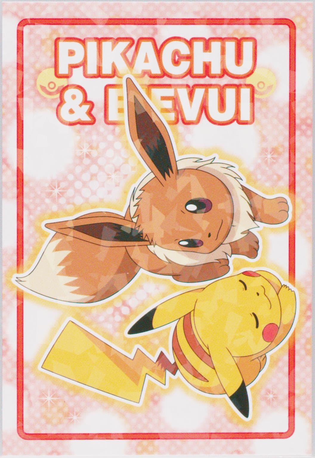Eevee/Pikachu Red Background 2018 Ensky Pokemon the Movie: the Power of US Bromide Gum
