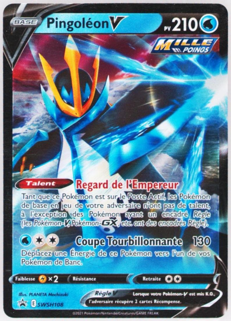 Full Art/Pingoleon V V Strikers Tin-French (108) 2021 Pokemon Swsh Black Star Promo