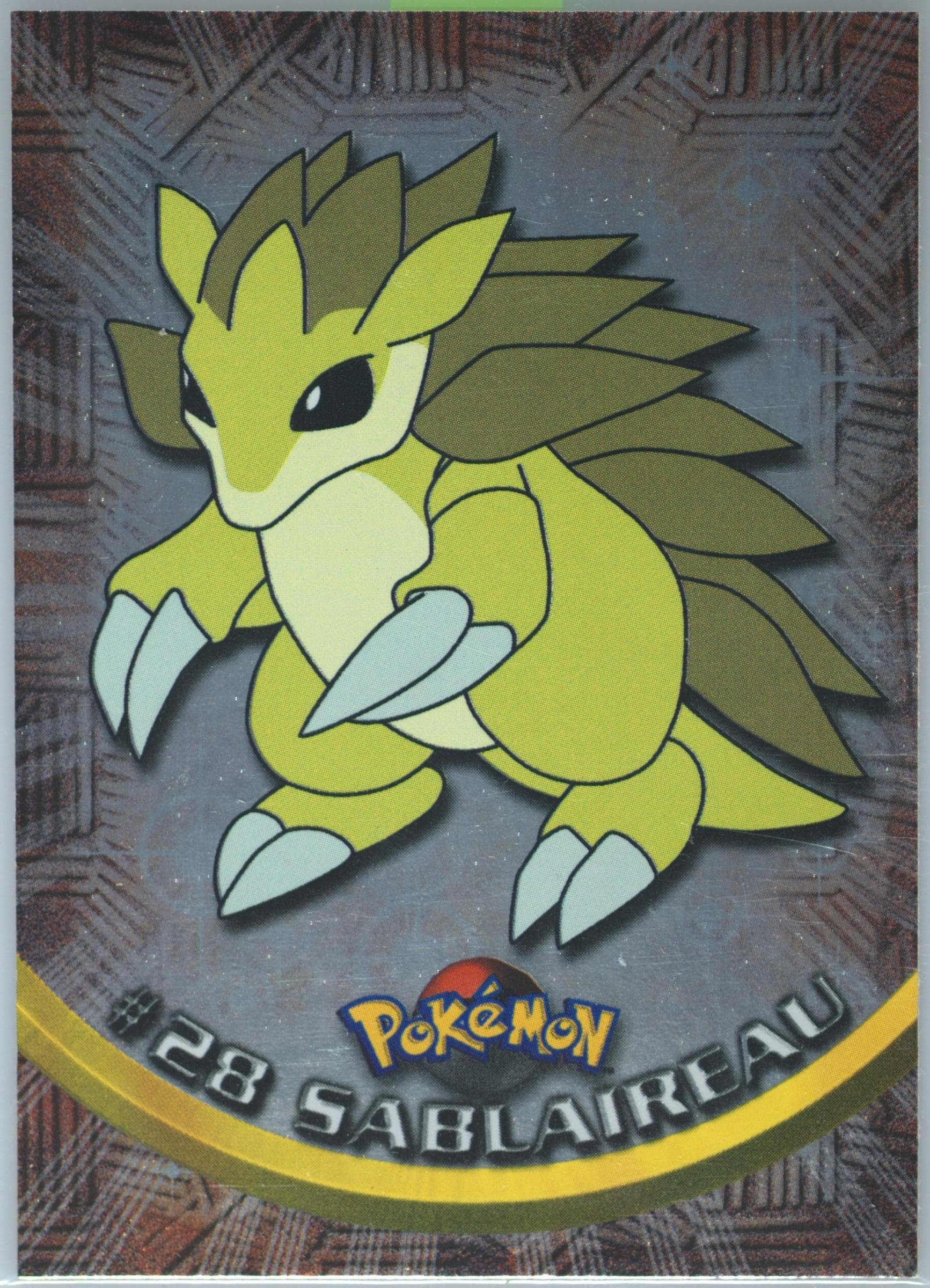 Sablaireau Foil-French (28) 1999 Topps Pokemon TV