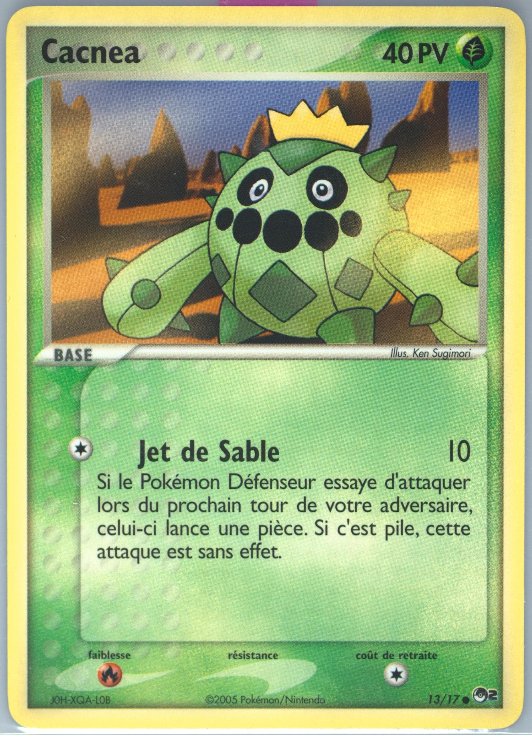 Cacnea French (13) 2005 Pokemon Pop Series 2