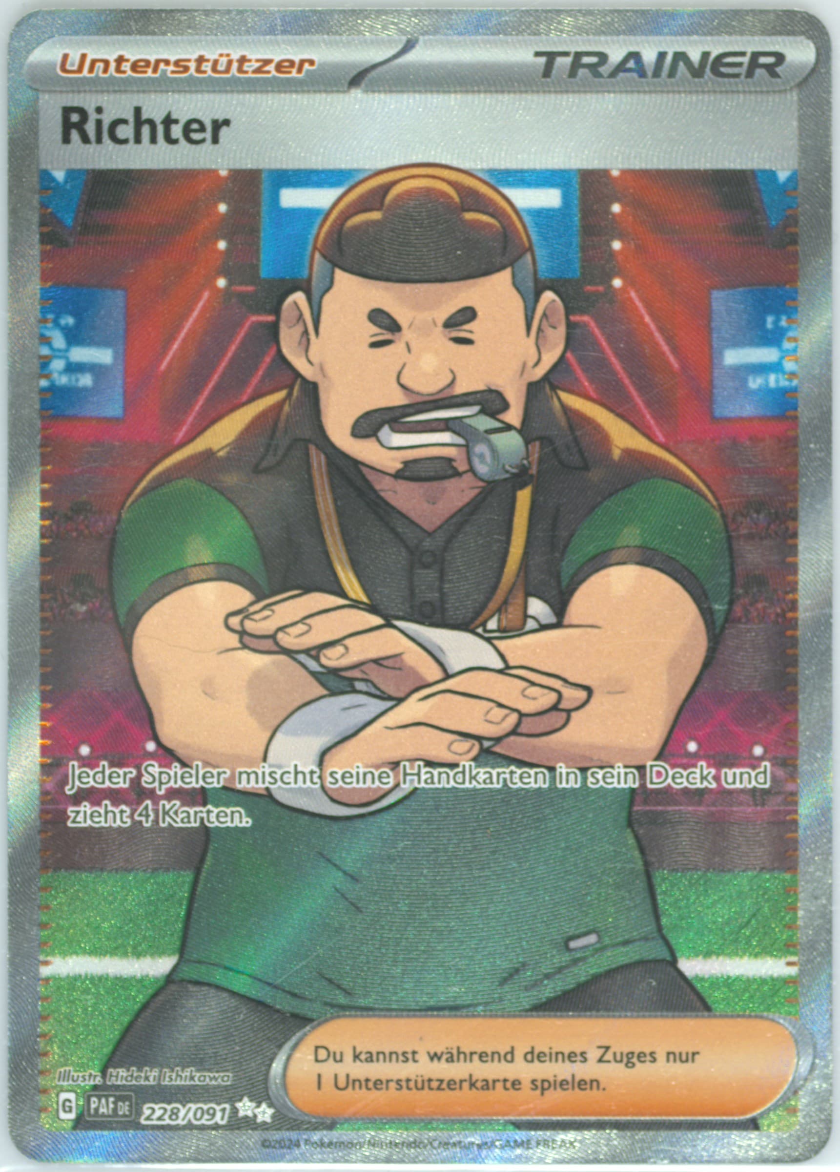 Judge Ultra Rare (228) 2024 Pokemon German Paf de-Paldean Fates