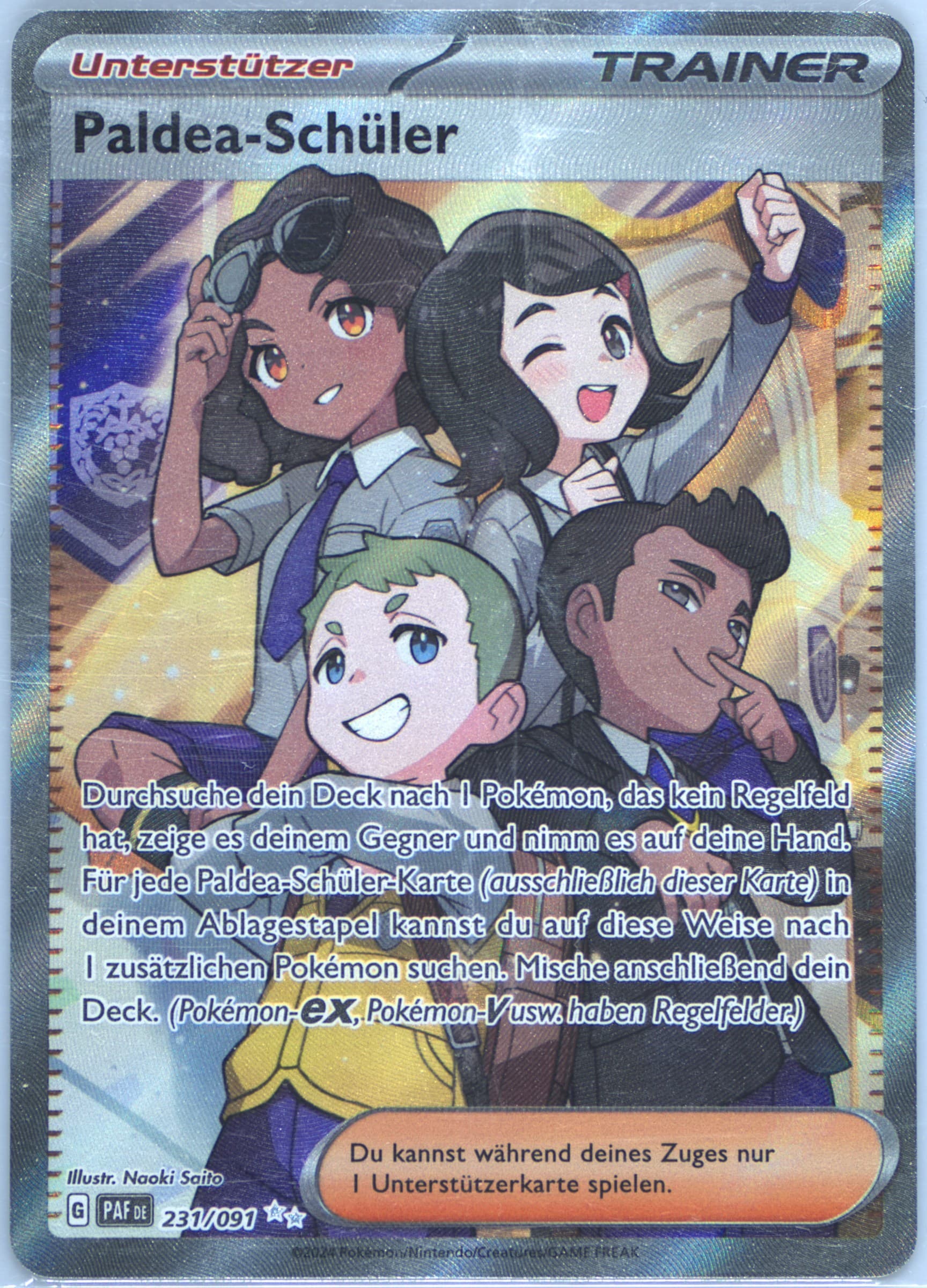 Paldean Student Ultra Rare (231) 2024 Pokemon German Paf de-Paldean Fates