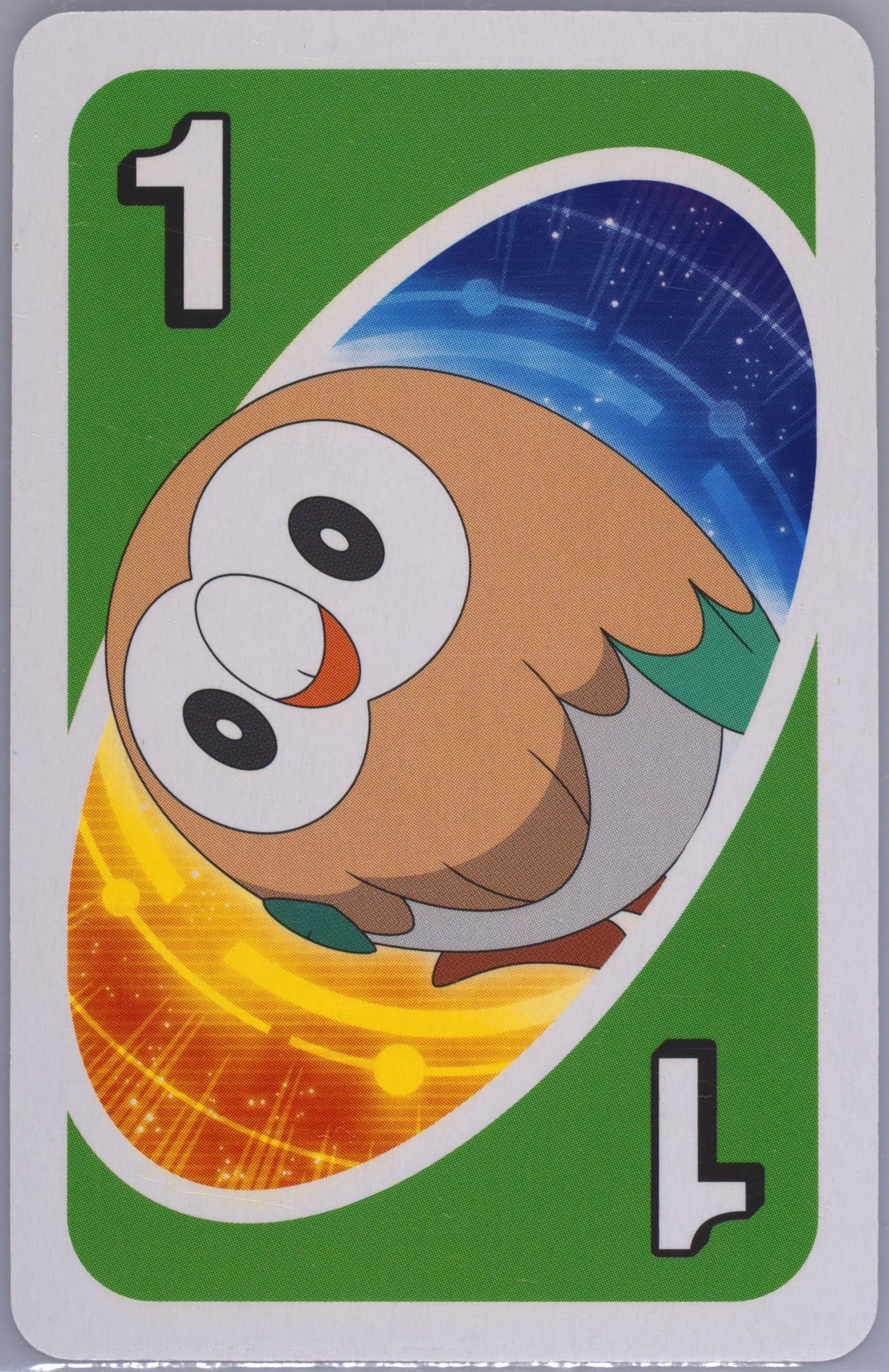Rowlet Japanese Back-Green-#1 2017 Uno Pokemon Sun & Moon