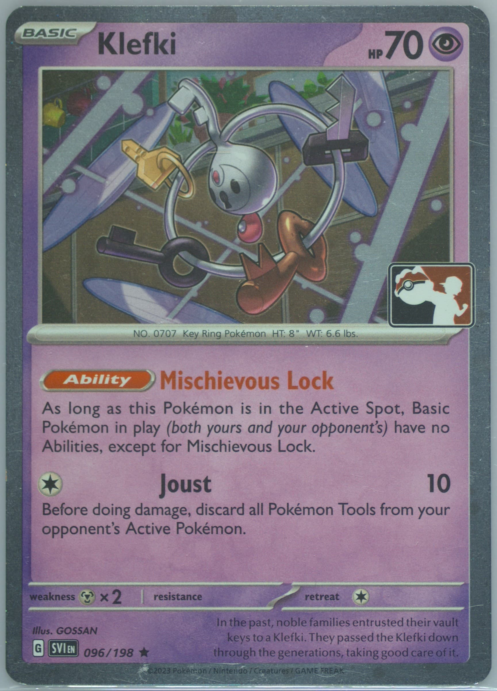 Klefki Holo (096) 2024 Pokemon Play! Pokemon Prize Pack: Series 4