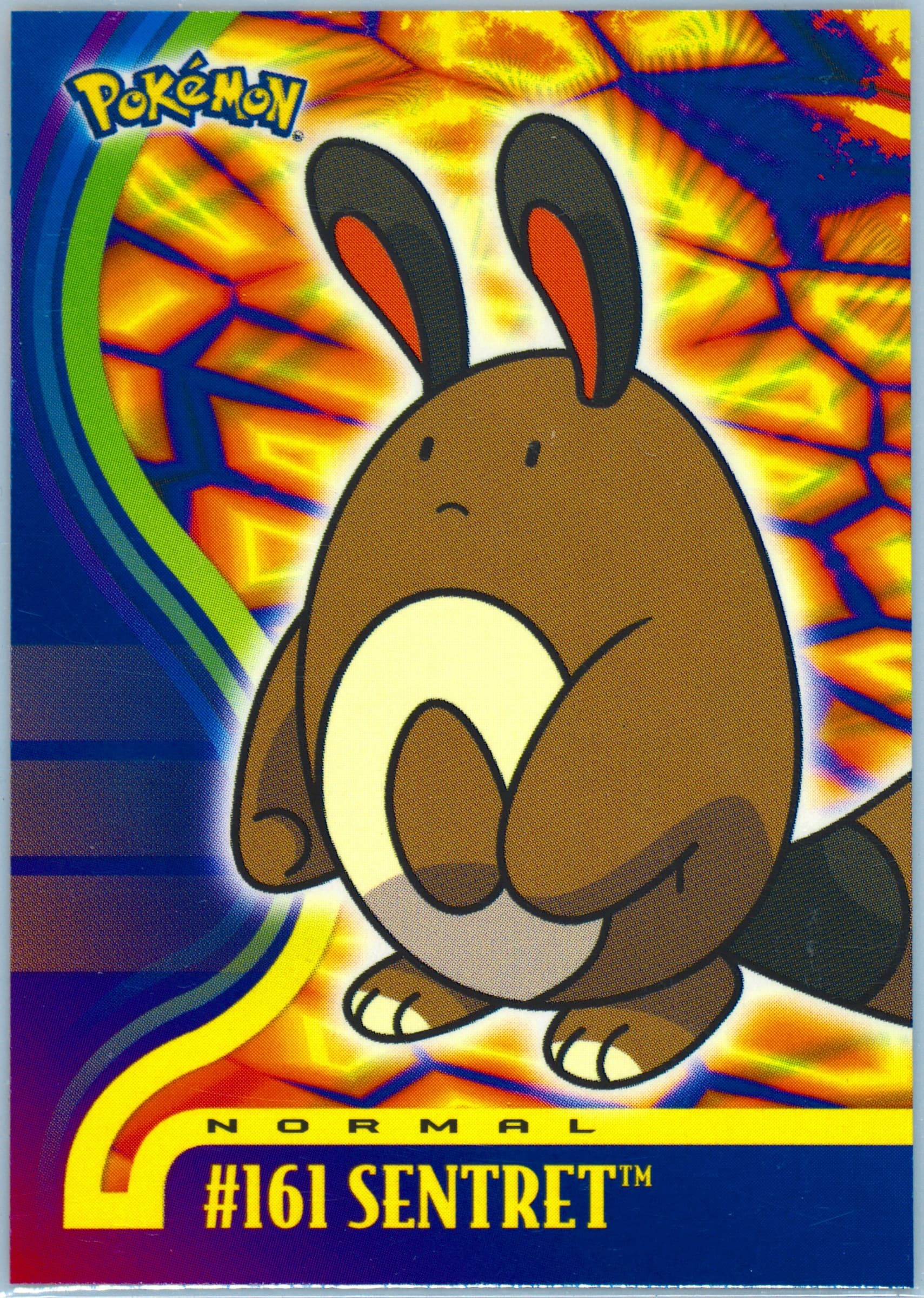 Sentret (161) 2001 Topps Pokemon Johto Series 3
