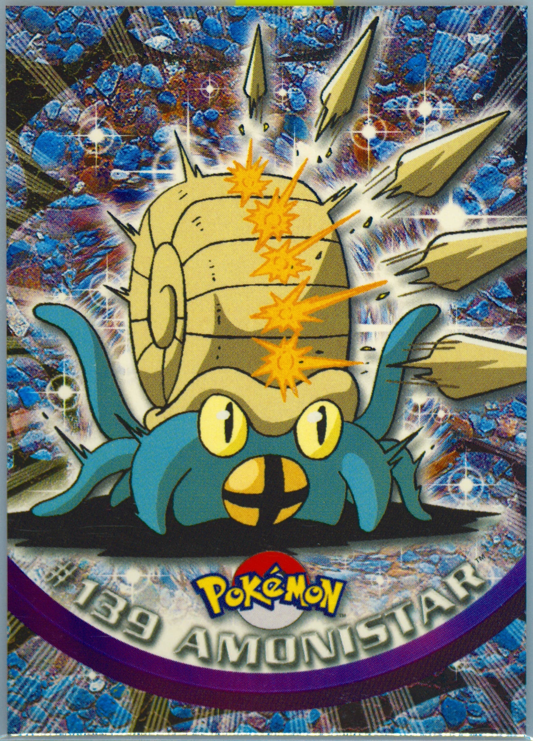 Amonistar French (139) 2000 Topps Pokemon TV Animation Series 3