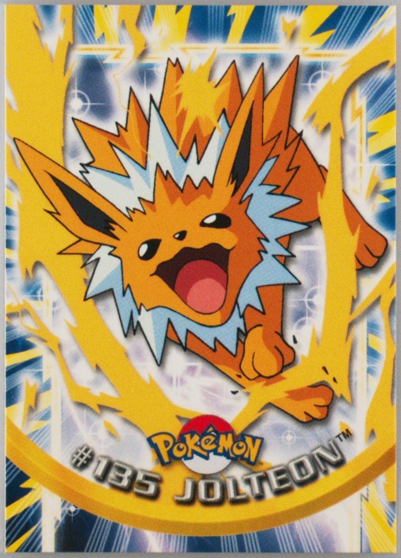 Jolteon Italian (135) 2000 Topps Pokemon TV Animation Series 3