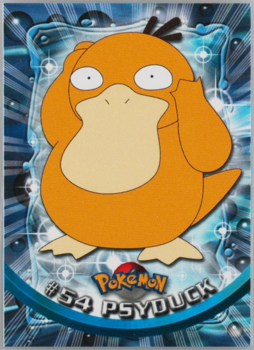 Psyduck Italian (54) 1999 Topps Pokemon TV