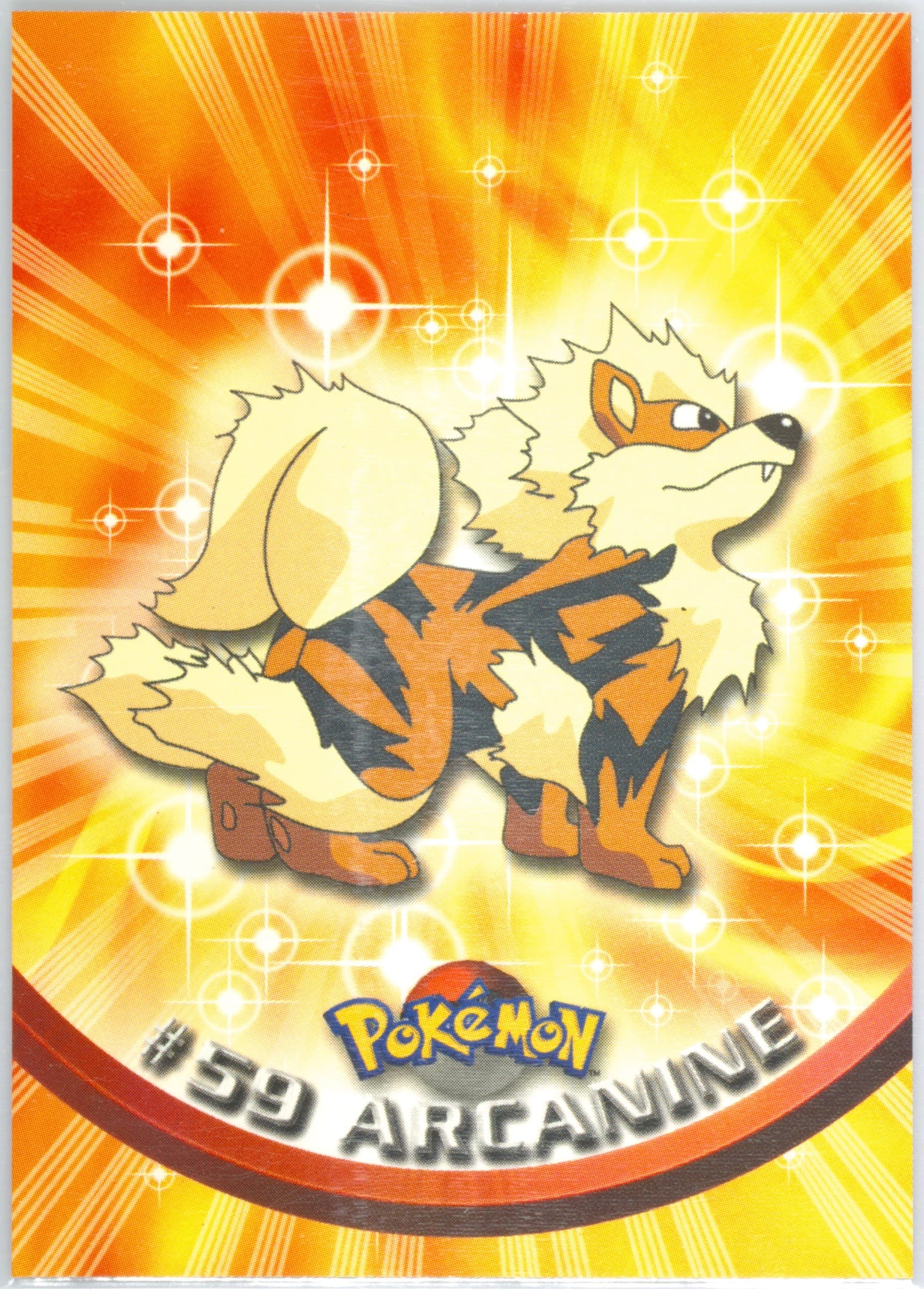 Arcanine Italian (59) 1999 Topps Pokemon TV