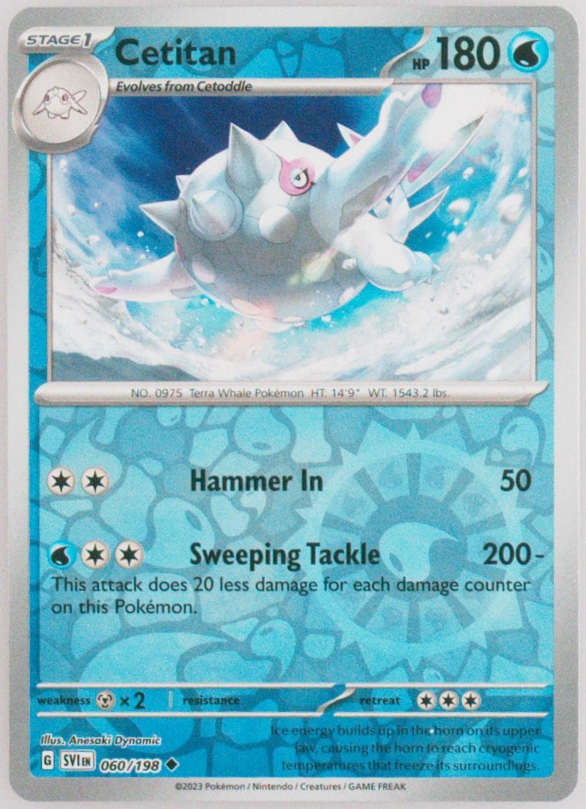Cetitan Reverse Holo (060) 2023 Pokemon Svi EN-Scarlet & Violet