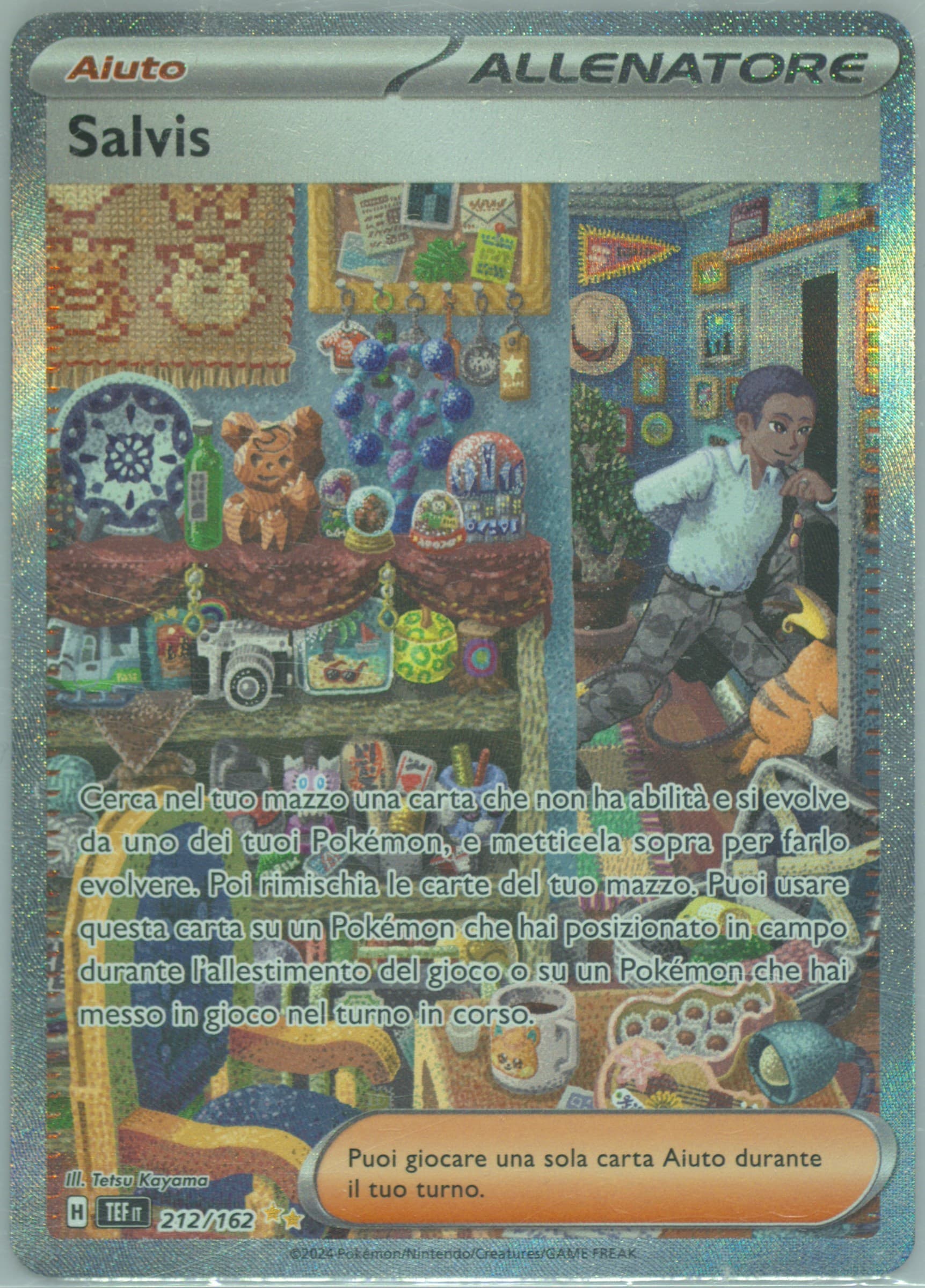Salvatore Special Illustration Rare (212) 2024 Pokemon Italian Tef It-Temporal Forces