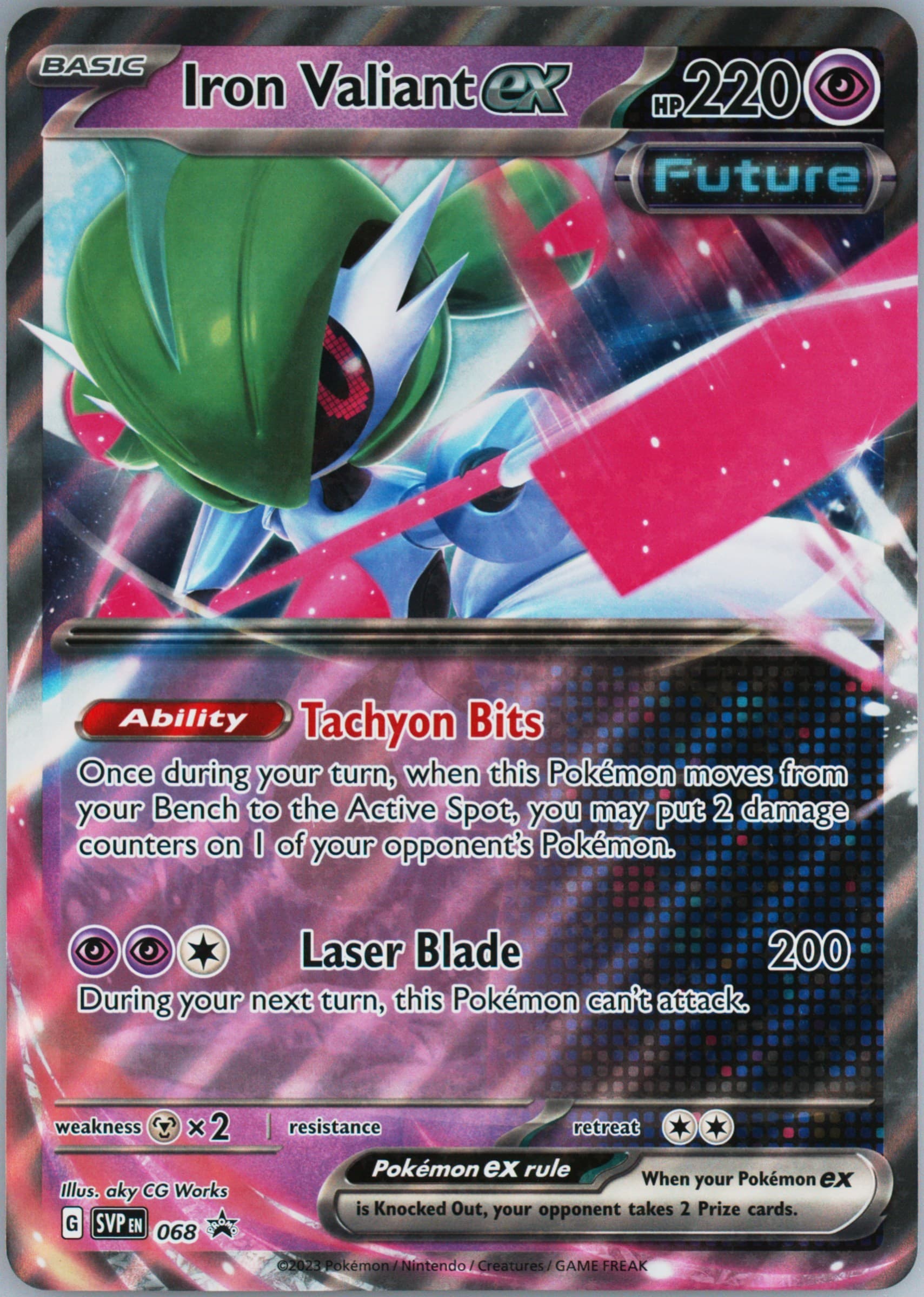 Iron Valiant EX Iron Valiant EX Box-Jumbo (068) 2023 Pokemon Svp EN-SV Black Star Promo