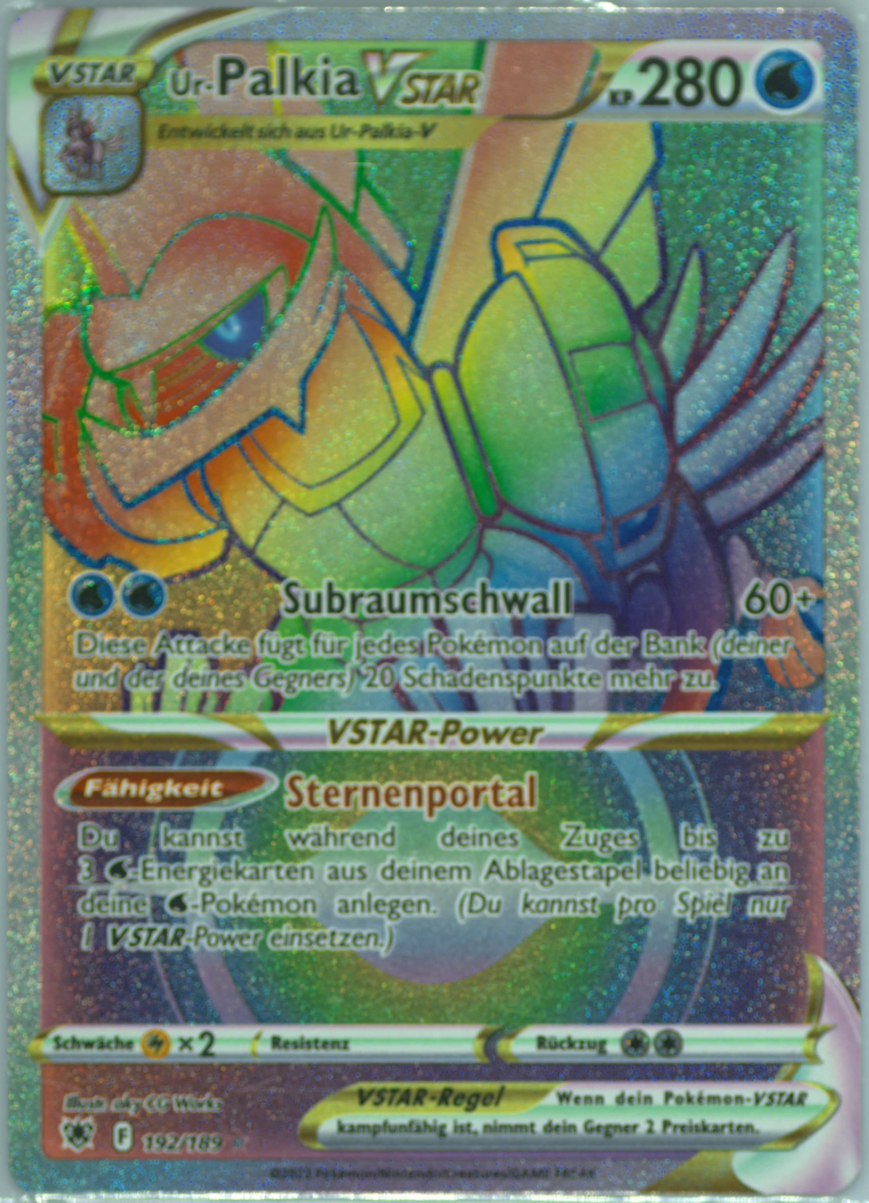 Full Art/UR-Palkia Vstar German-Secret (192) 2022 Pokemon Sword & Shield Astral Radiance