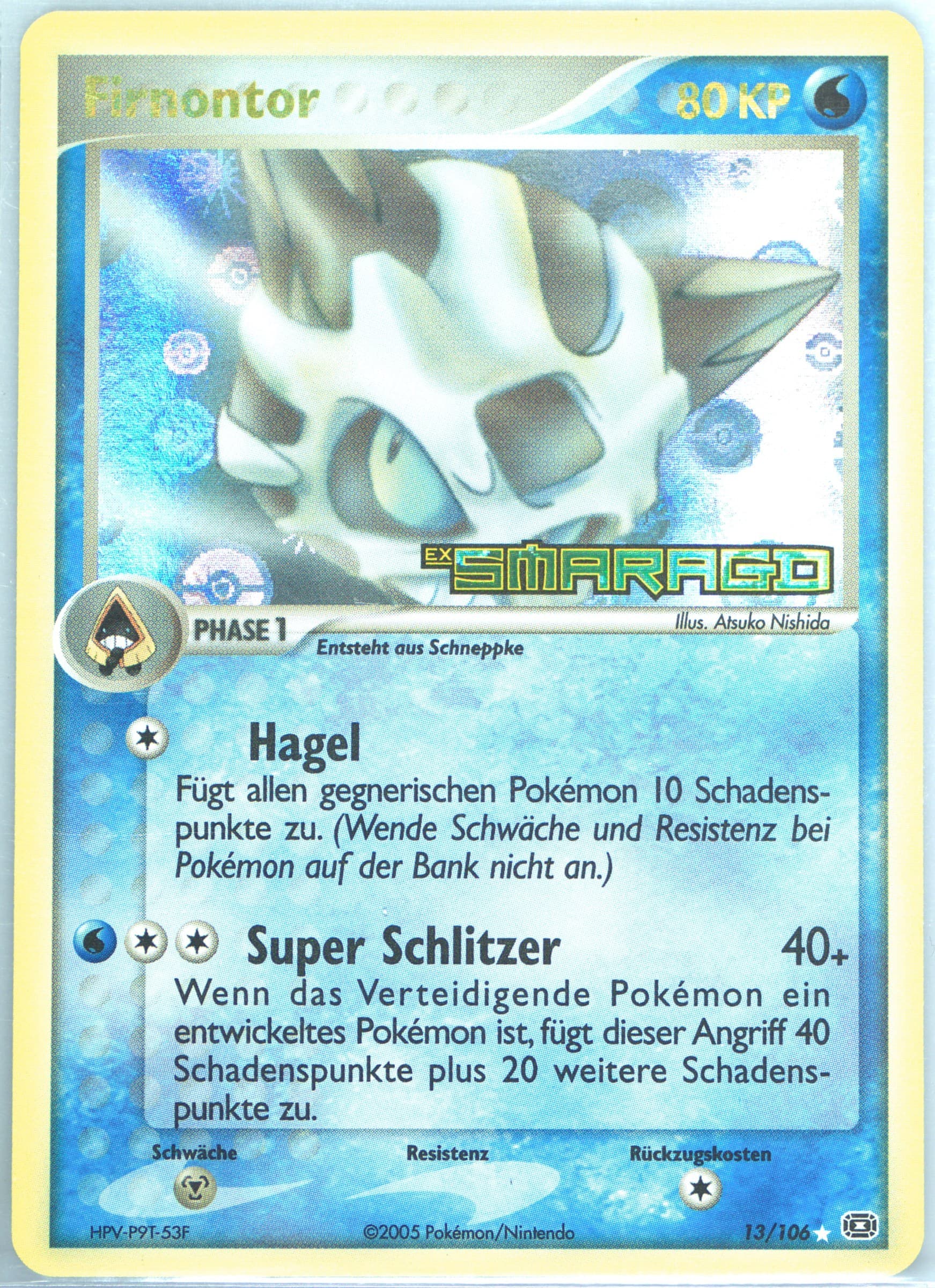 Firnontor-Reverse Foil German (13) 2005 Pokemon EX Emerald