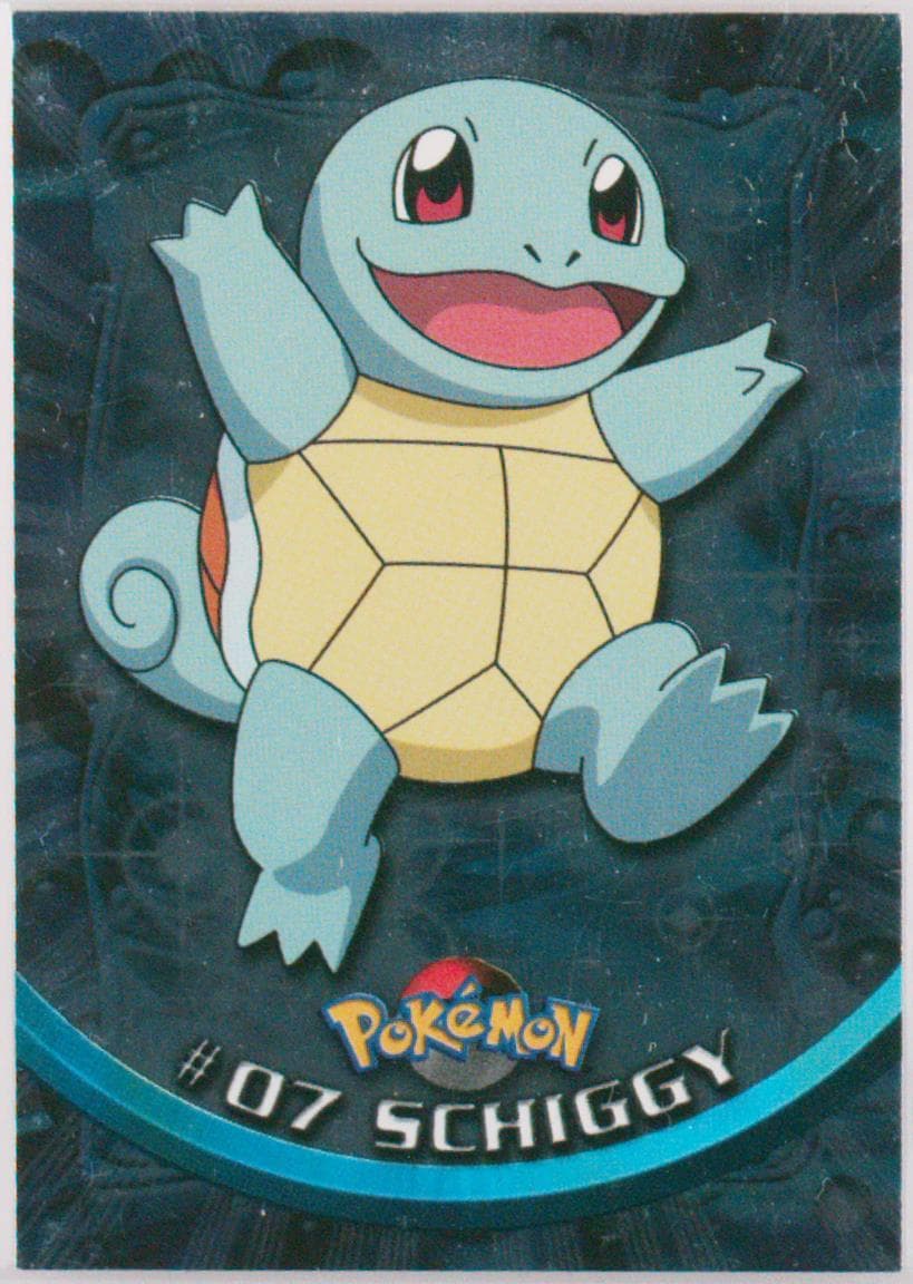 Schiggy Foil-German (7) 1999 Topps Pokemon TV