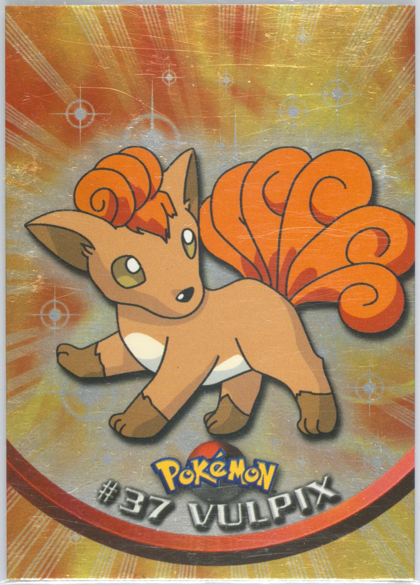 Vulpix Foil-Italian (37) 1999 Topps Pokemon TV
