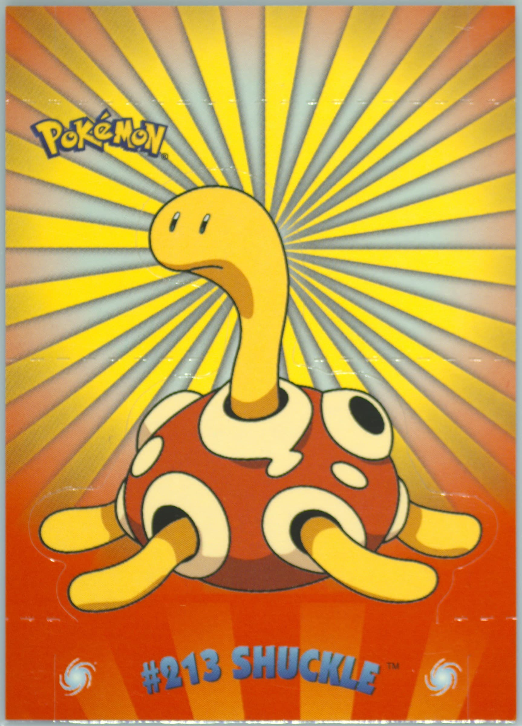 Shuckle (7) 2001 Topps Pokemon Johto Series 1 Pop-Up