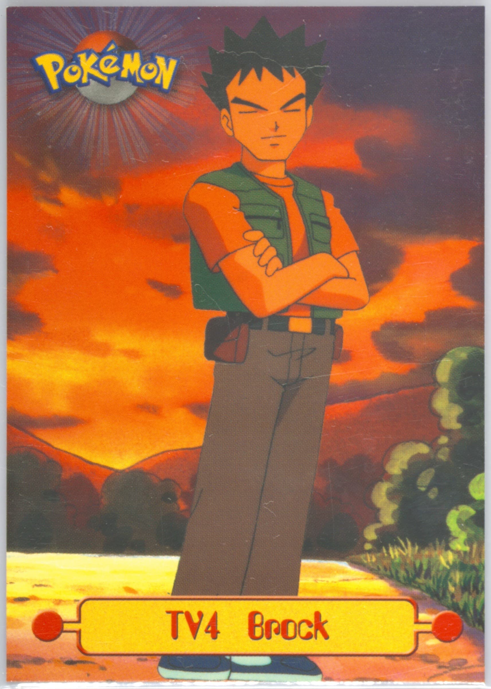 Brock Italian (TV4) 1999 Topps Pokemon Series 1 Character Cards