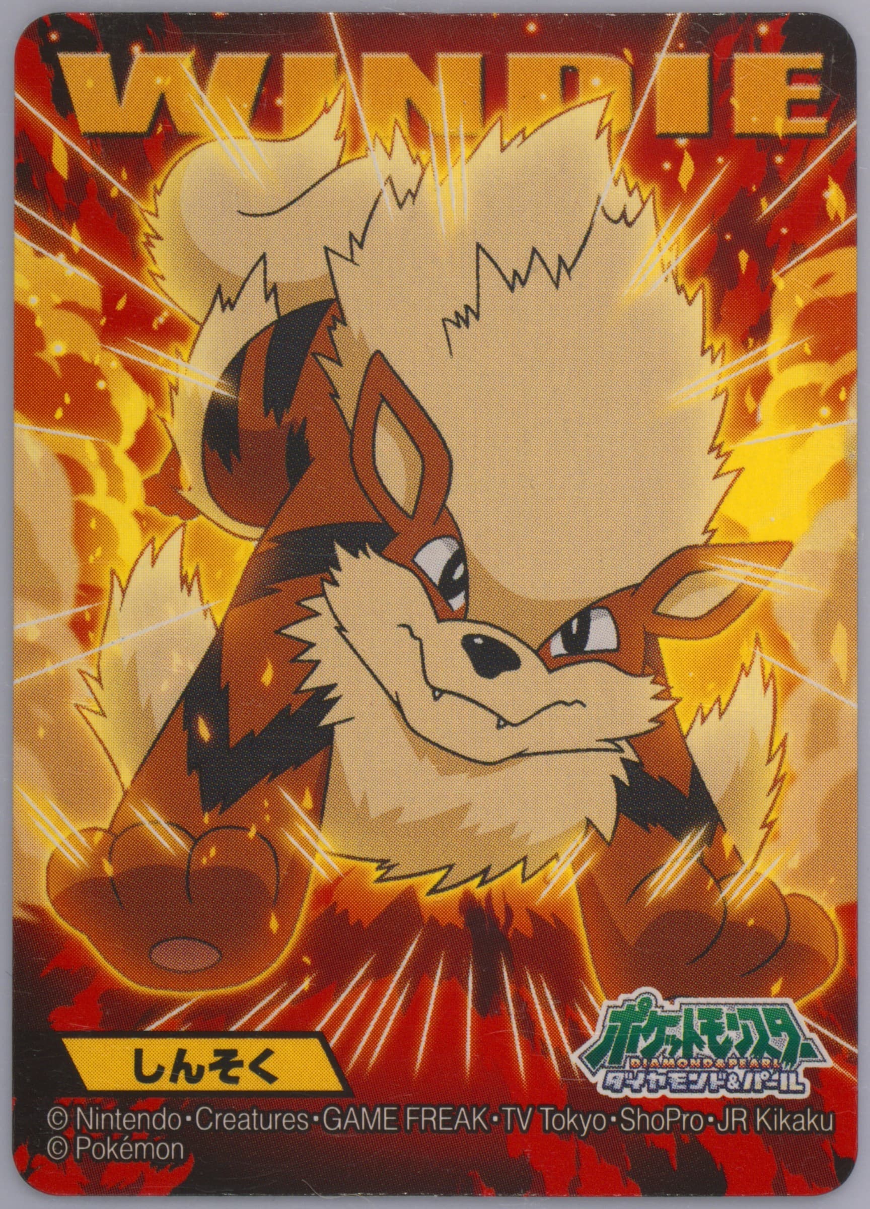 Arcanine (121) 2009 Kimewaza Pokemon Kids Diamond and Pearl 3