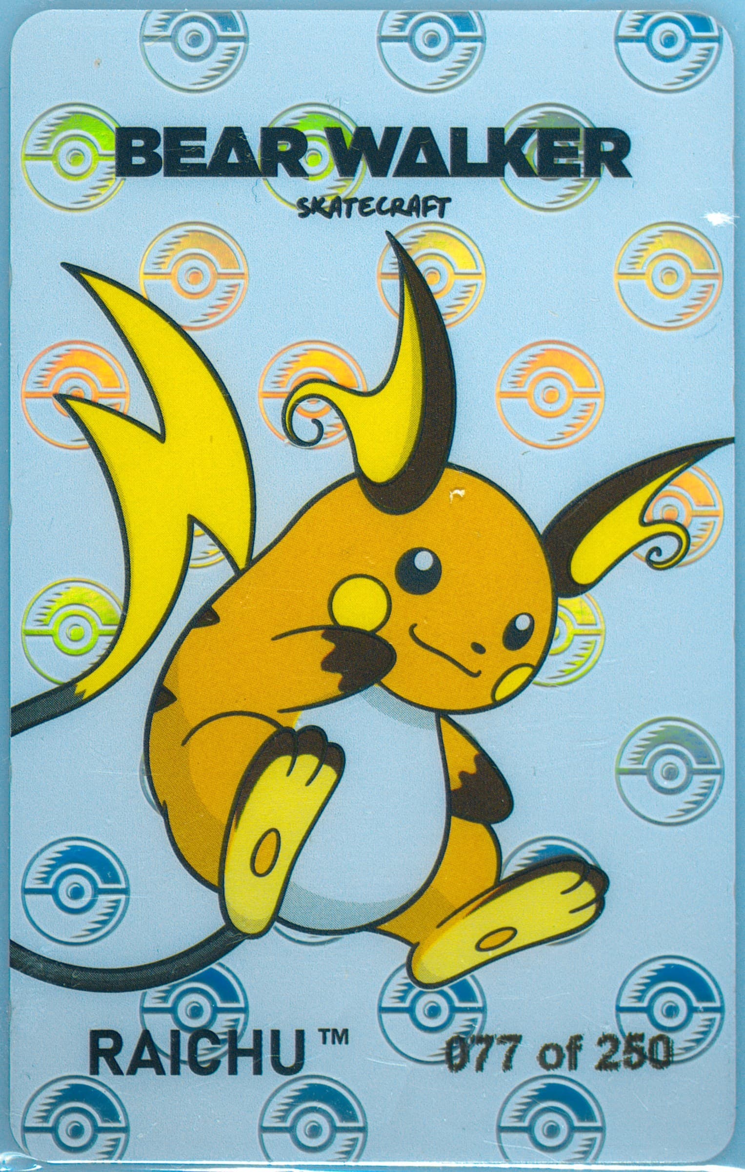 Raichu 2023 Pokemon Center X Bear Walker Collection Cards