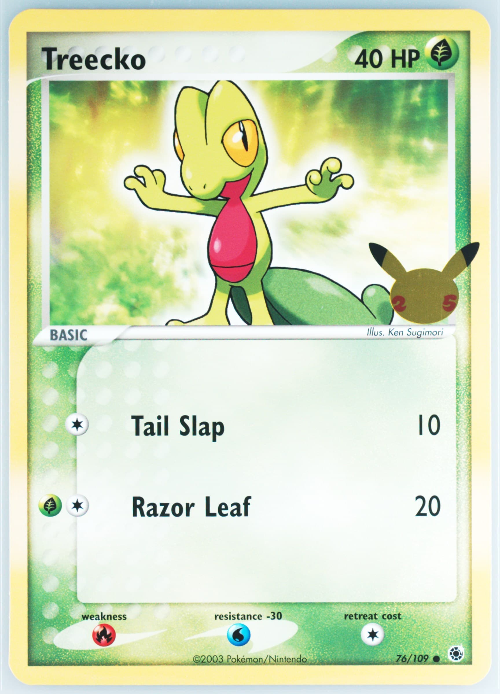 Treecko (76) 2021 Pokemon First Partner Jumbos