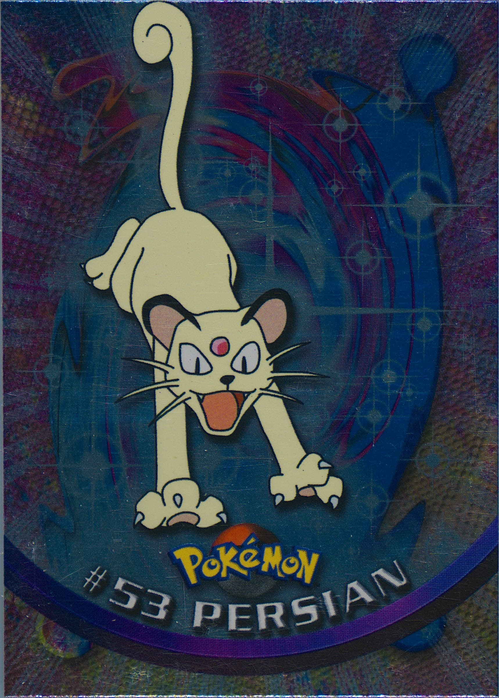 Persian Foil-Italian (53) 1999 Topps Pokemon TV
