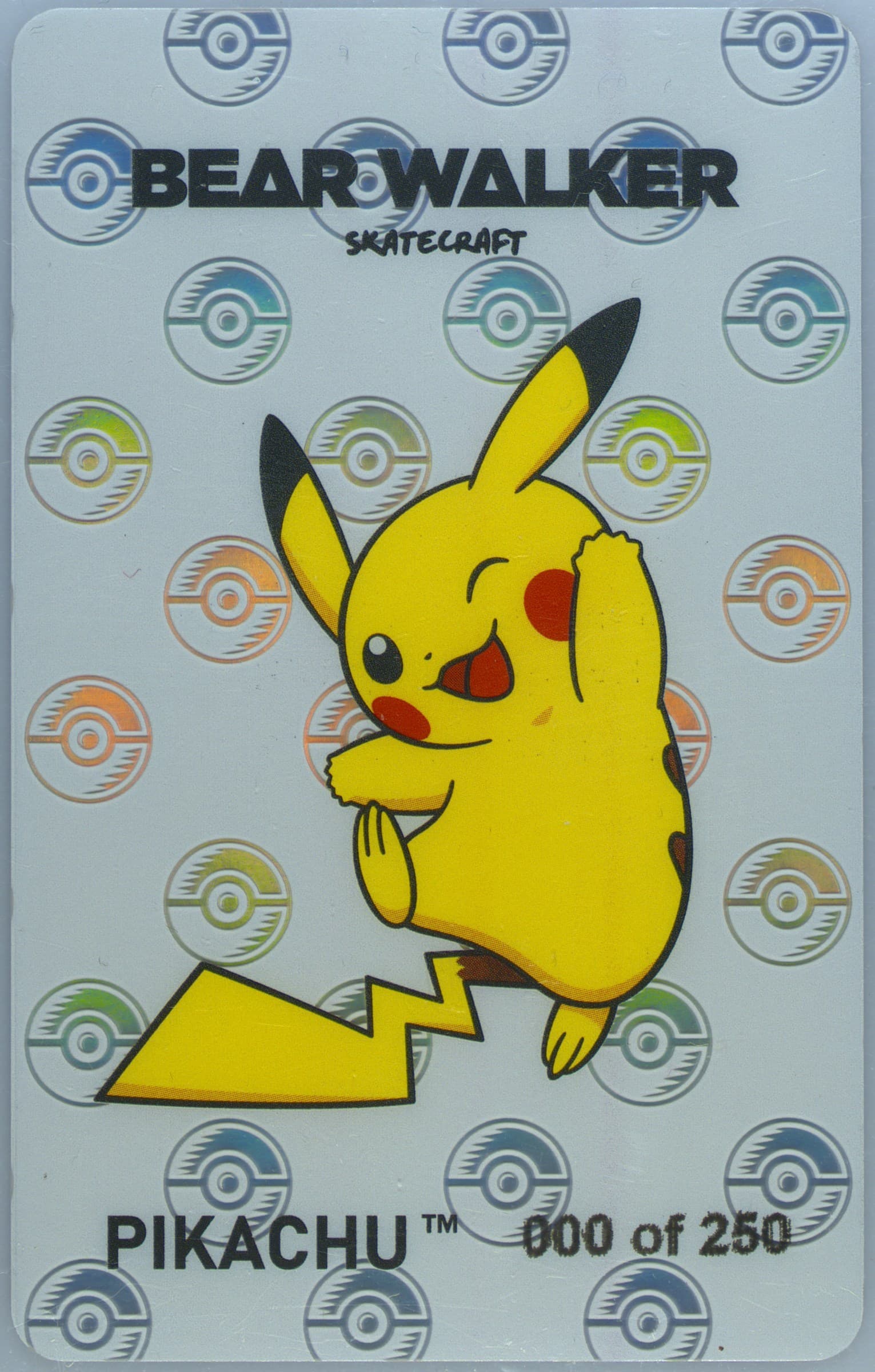 Pikachu Sample 2023 Pokemon Center X Bear Walker Collection Cards