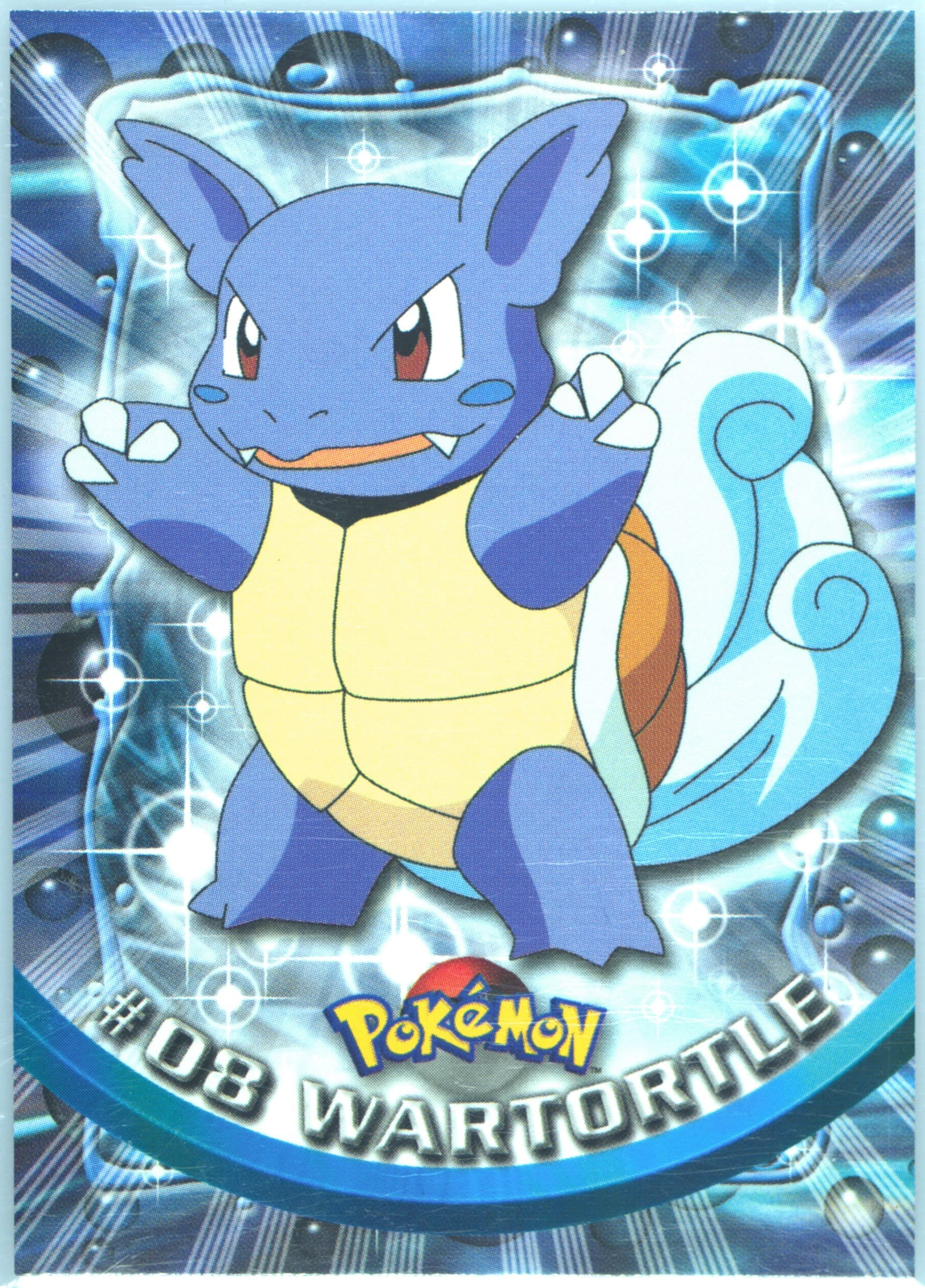 Wartortle Italian (8) 1999 Topps Pokemon TV