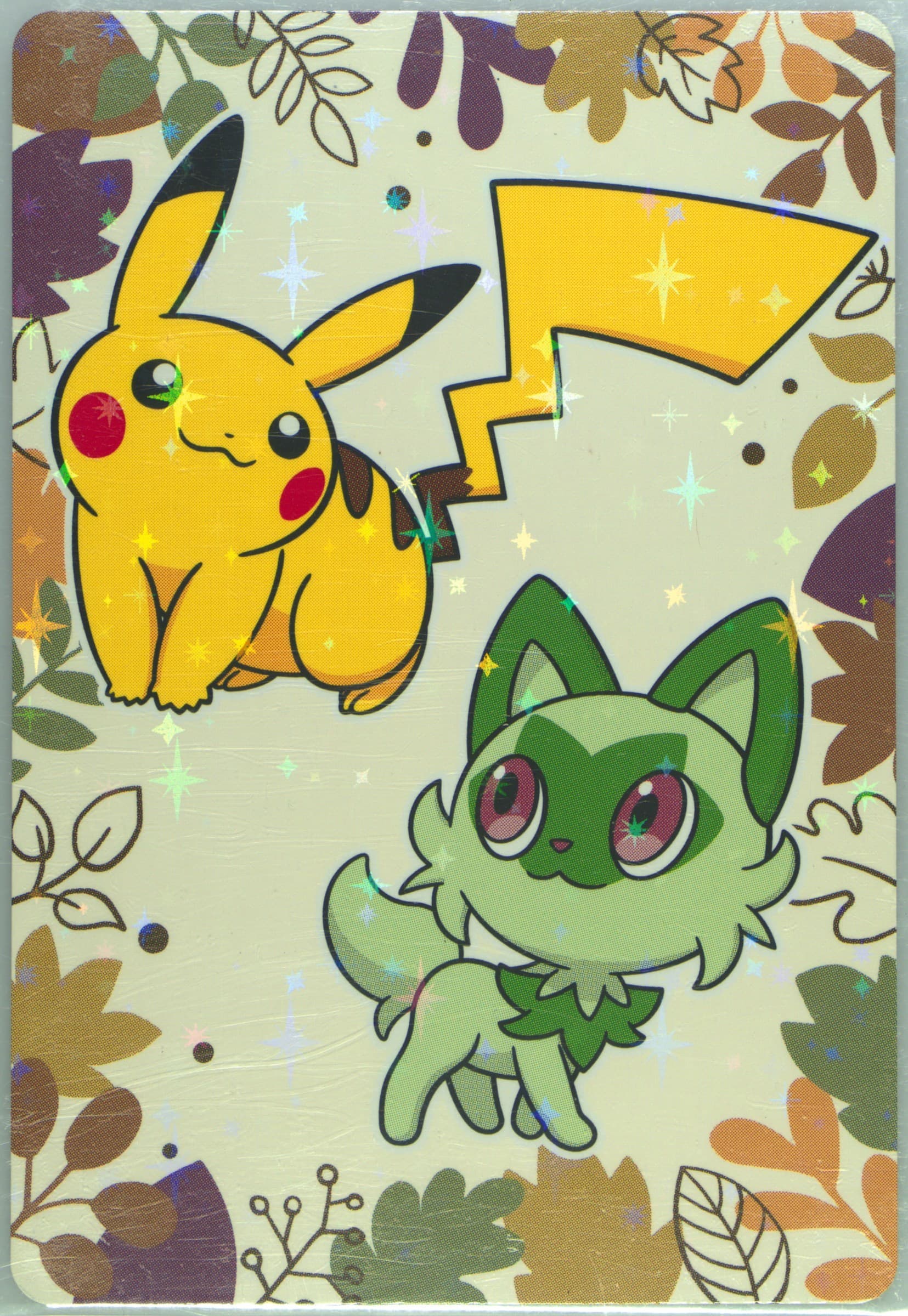 Pikachu/Sprigatito Version 1 2023 Pokemon X Pronto Thank You Card