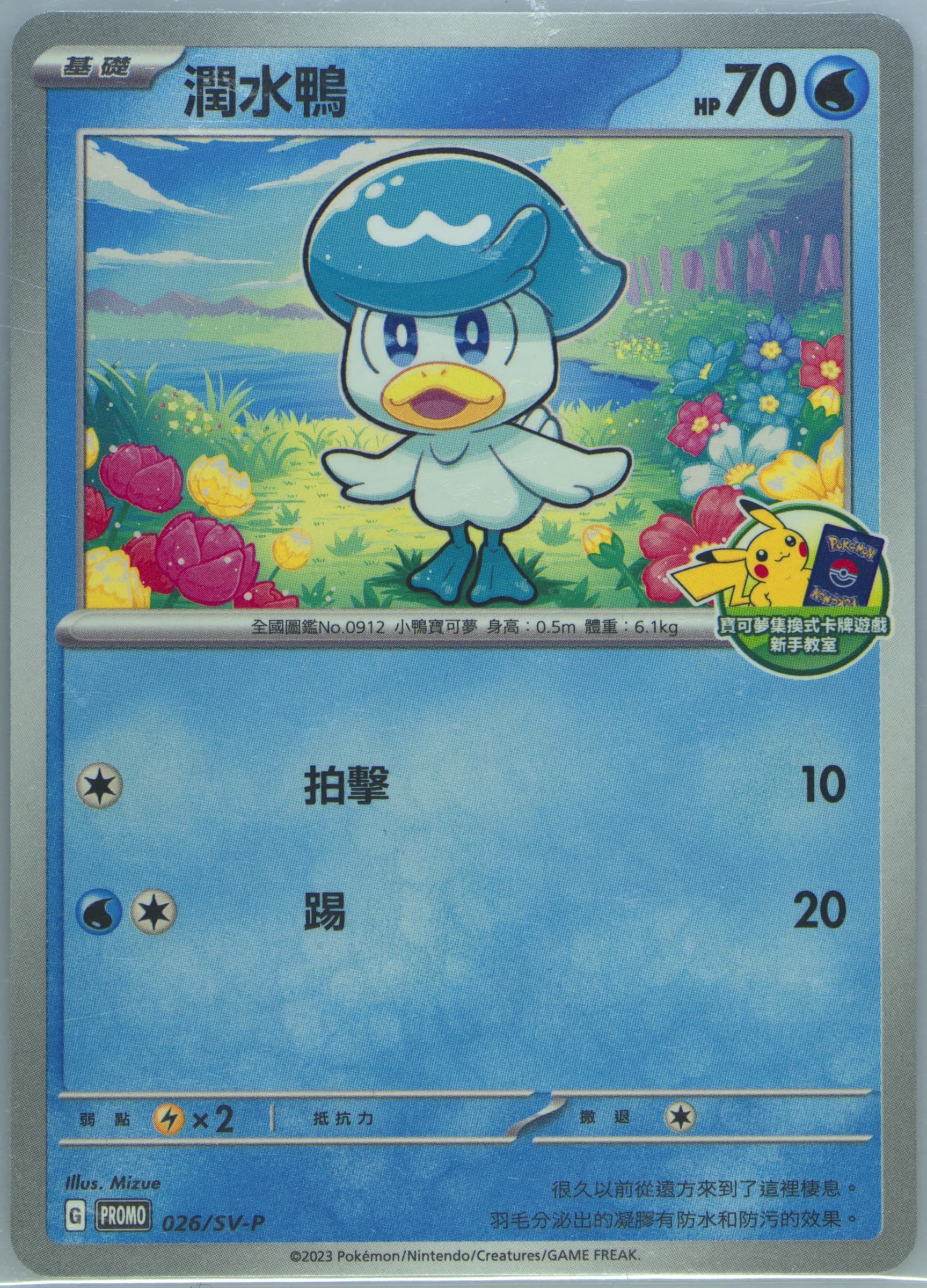 Quaxly Beginner's Session (026) 2023 Pokemon Traditional Chinese SV-P Promo
