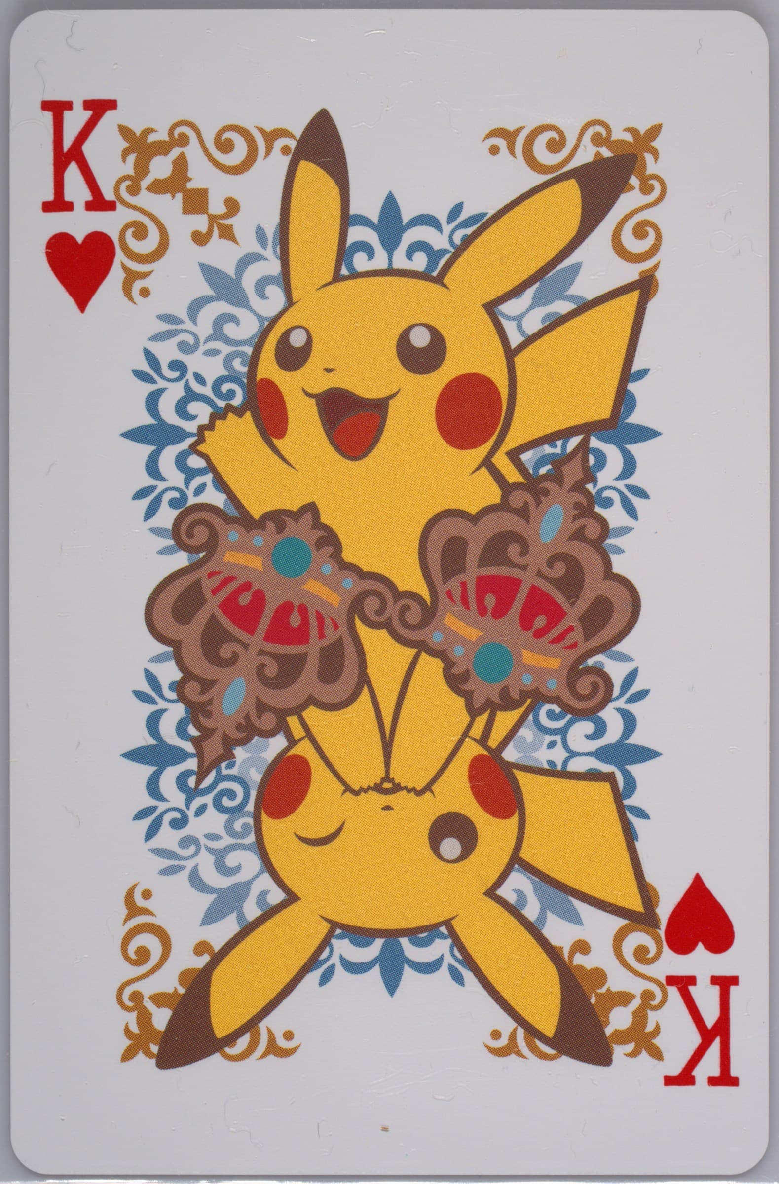 King of Hearts Pikachu 2011 Pokemon Center Osaka Reopening Playing Cards