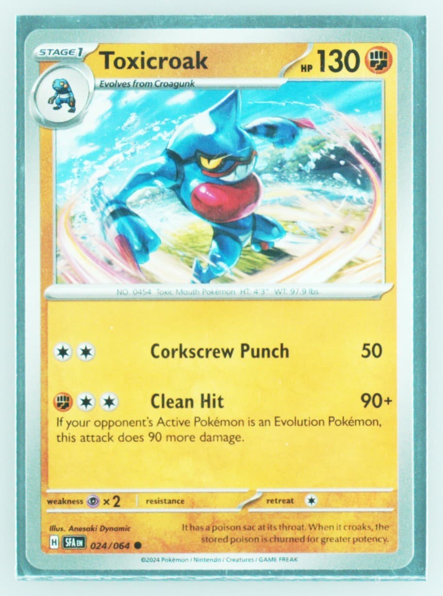 Toxicroak (024) 2024 Pokemon Sfa EN-Shrouded Fable