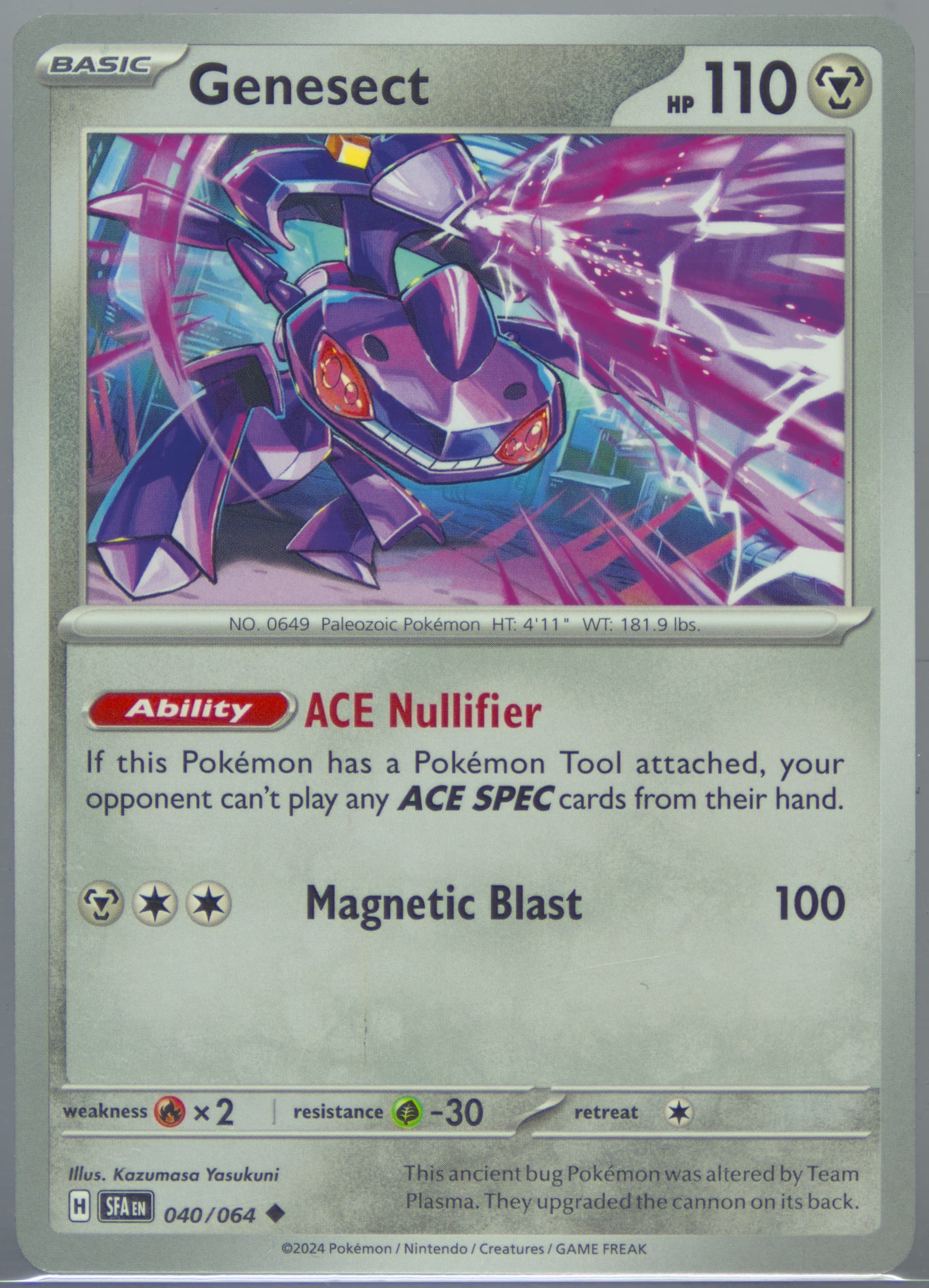 Genesect (040) 2024 Pokemon Sfa EN-Shrouded Fable