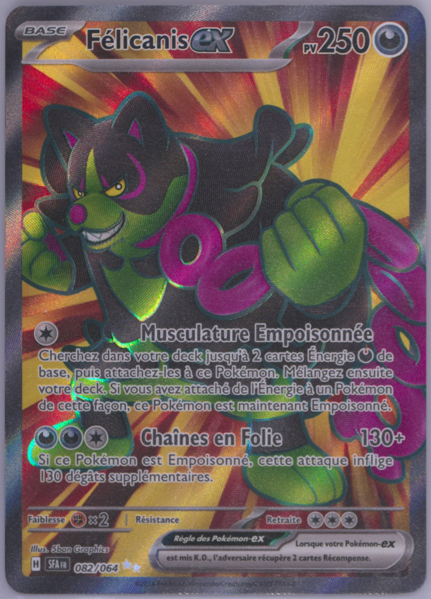 Okidogi EX Ultra Rare (082) 2024 Pokemon French Sfa FR-Shrouded Fable