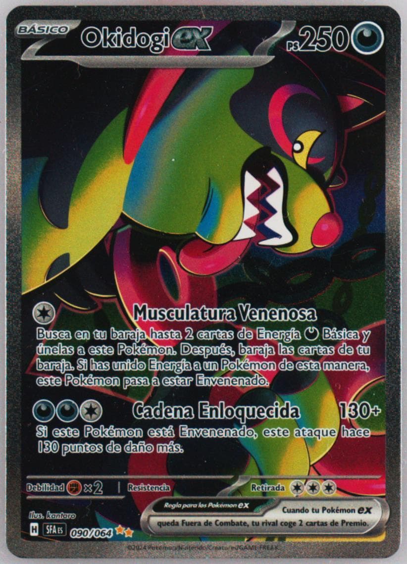Okidogi EX Special Illustration Rare (090) 2024 Pokemon Spanish Sfa ES-Shrouded Fable