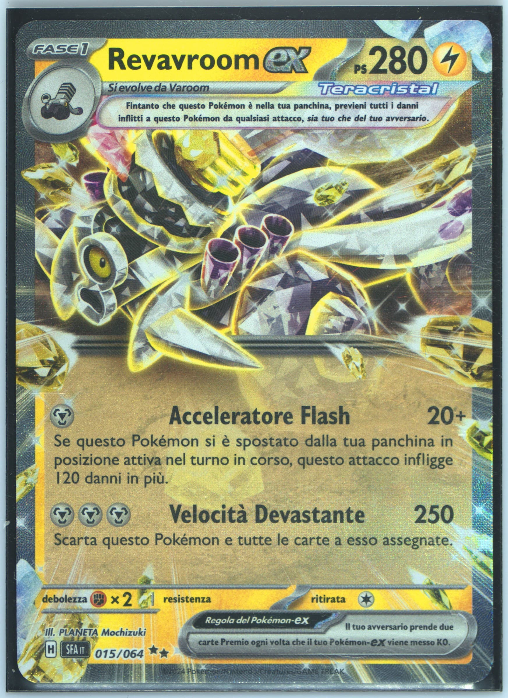 Revavroom EX (015) 2024 Pokemon Italian Sfa It-Shrouded Fable