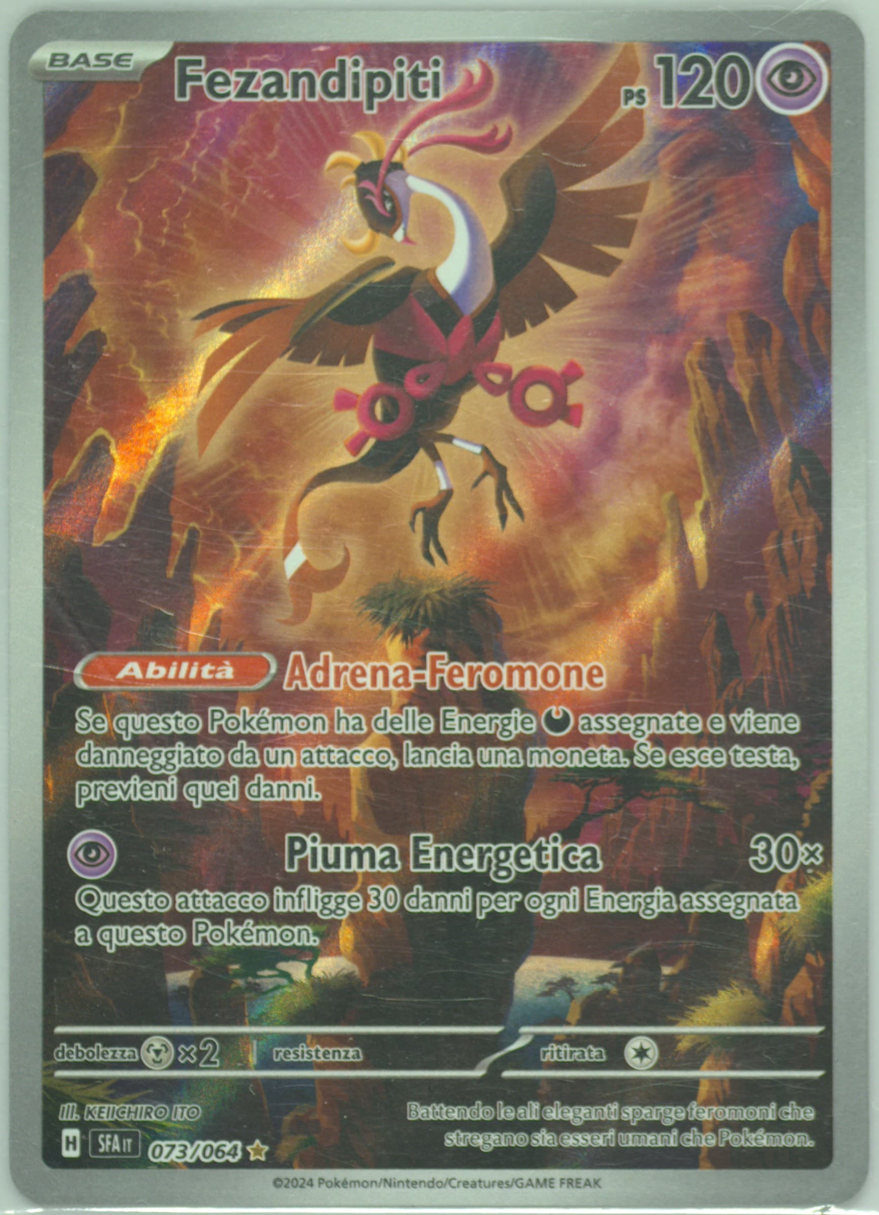 Fezandipiti Illustration Rare (073) 2024 Pokemon Italian Sfa It-Shrouded Fable