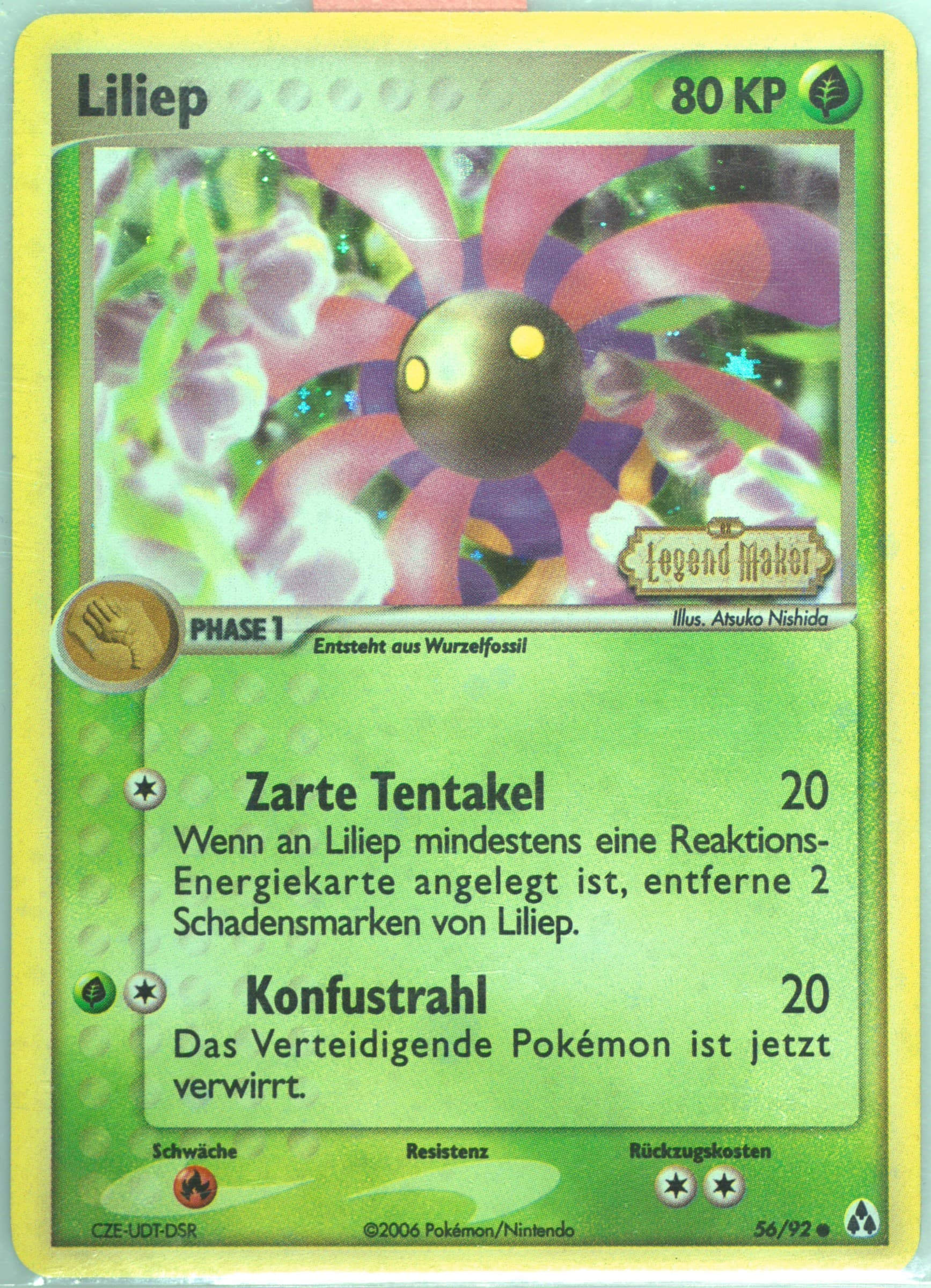 Liliep-Reverse Foil German (56) 2006 Pokemon EX Legend Maker
