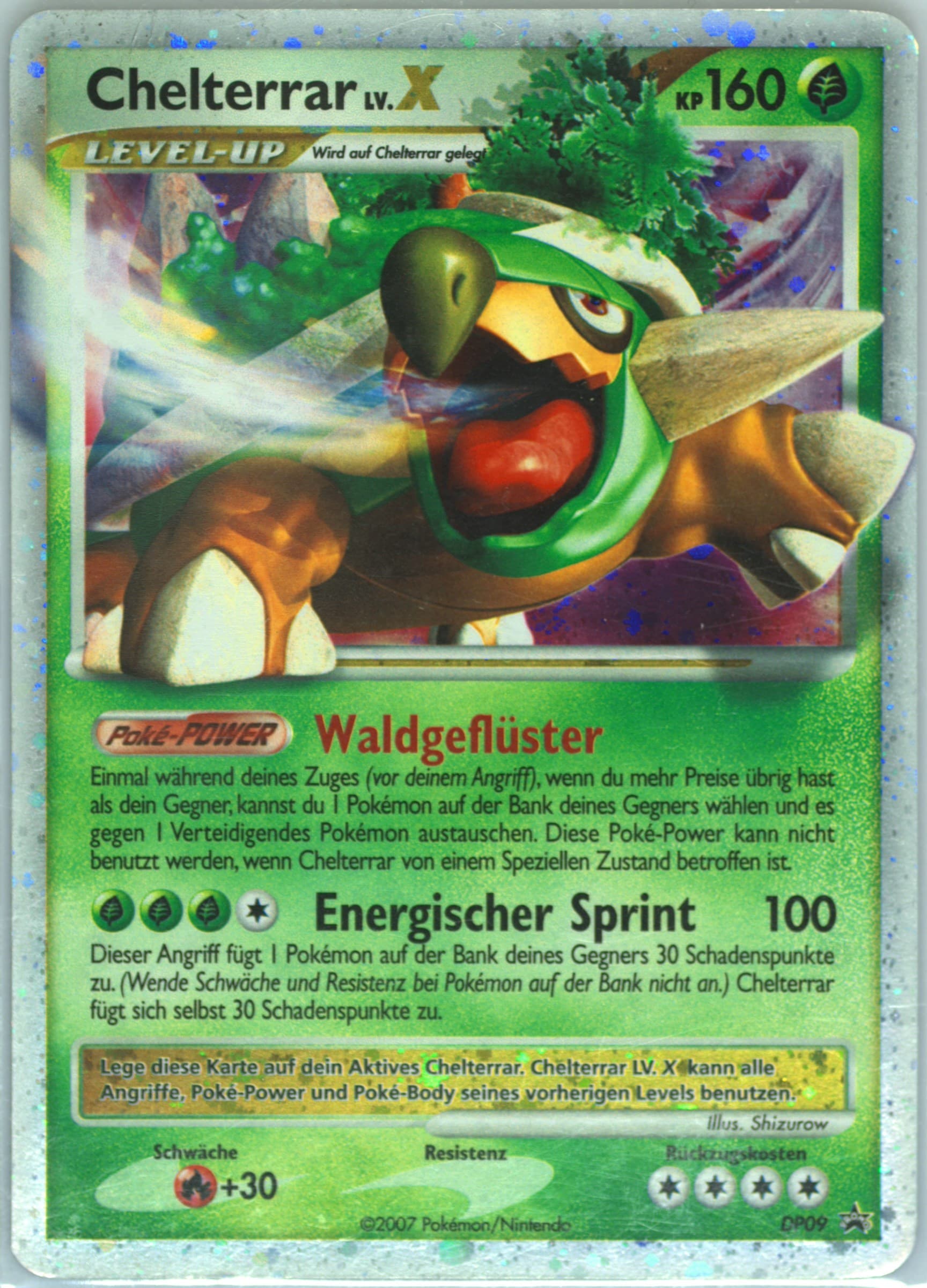 Chelterrar LV.X-Holo German (DP09) 2007 Pokemon Diamond & Pearl Black Star Promo