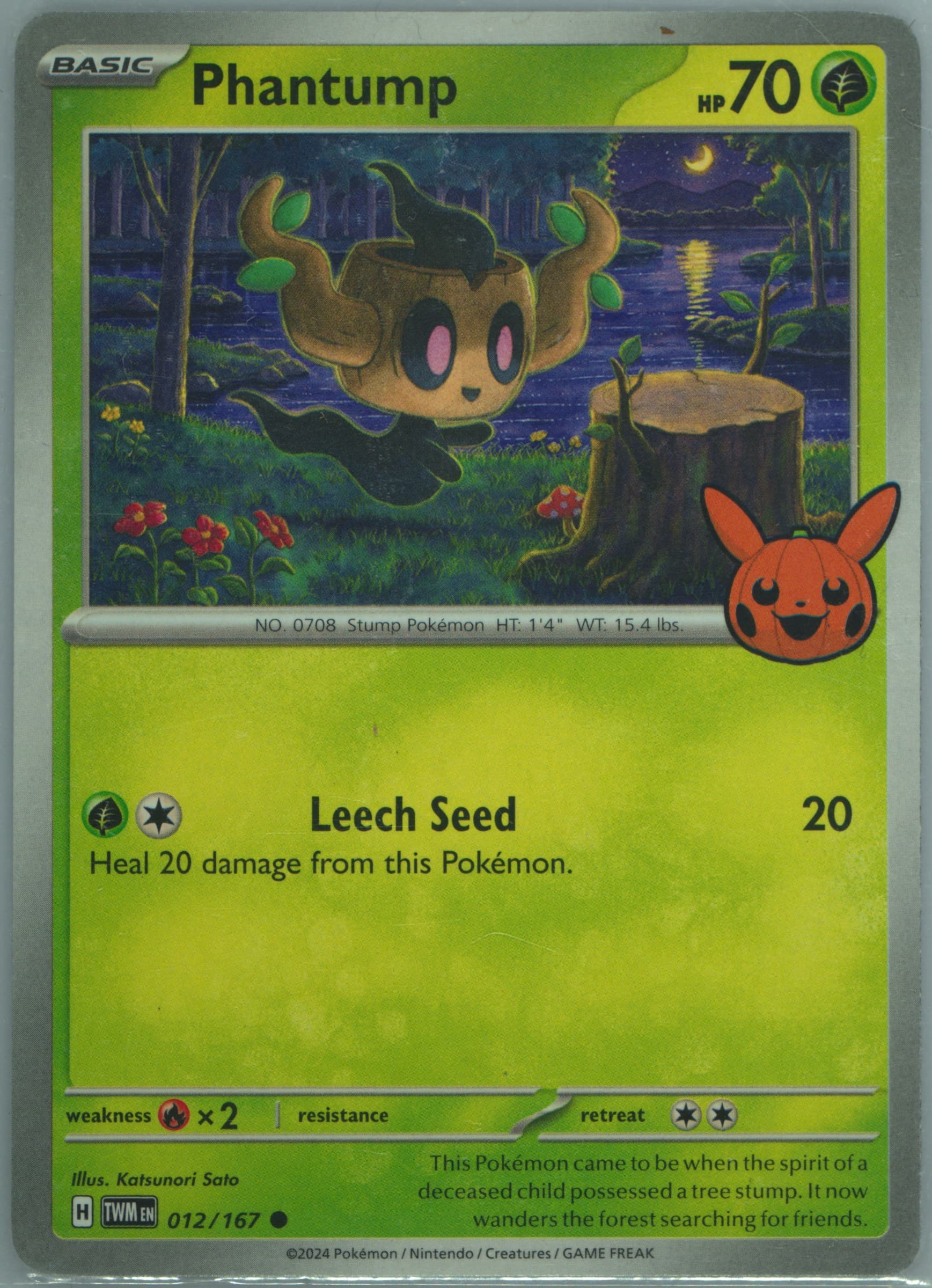 Phantump (012) 2024 Pokemon Trick or Trade