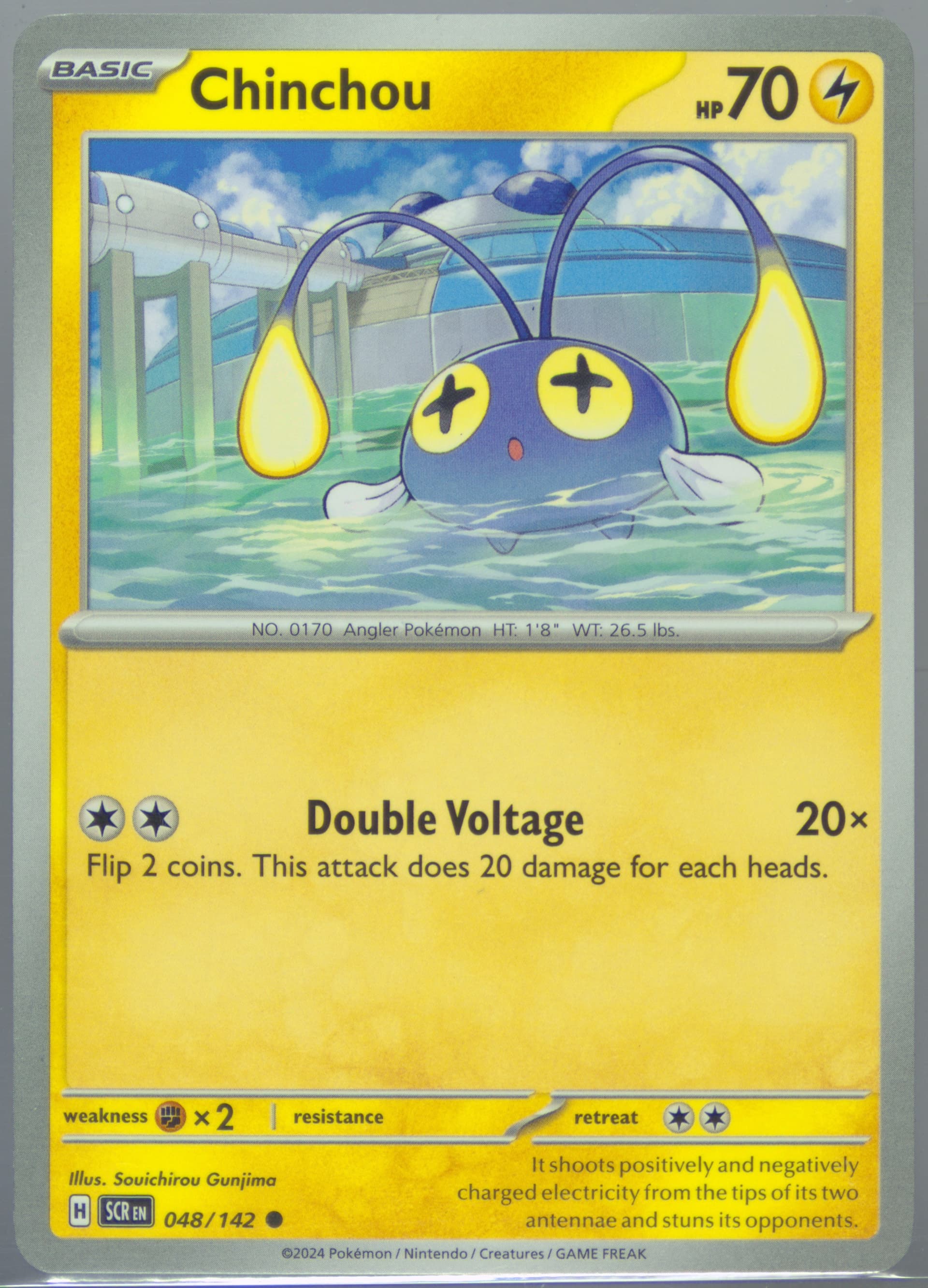 Chinchou (048) 2024 Pokemon Scr EN-Stellar Crown