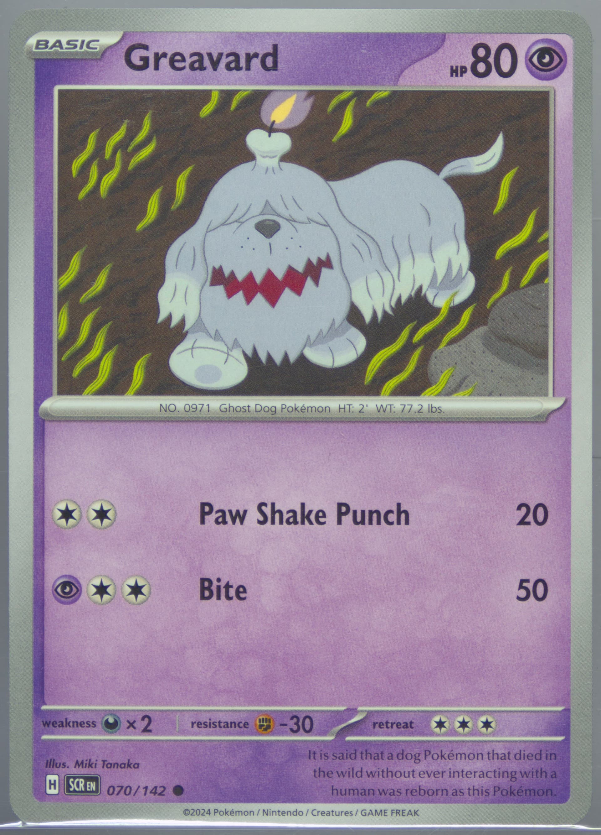 Greavard (070) 2024 Pokemon Scr EN-Stellar Crown