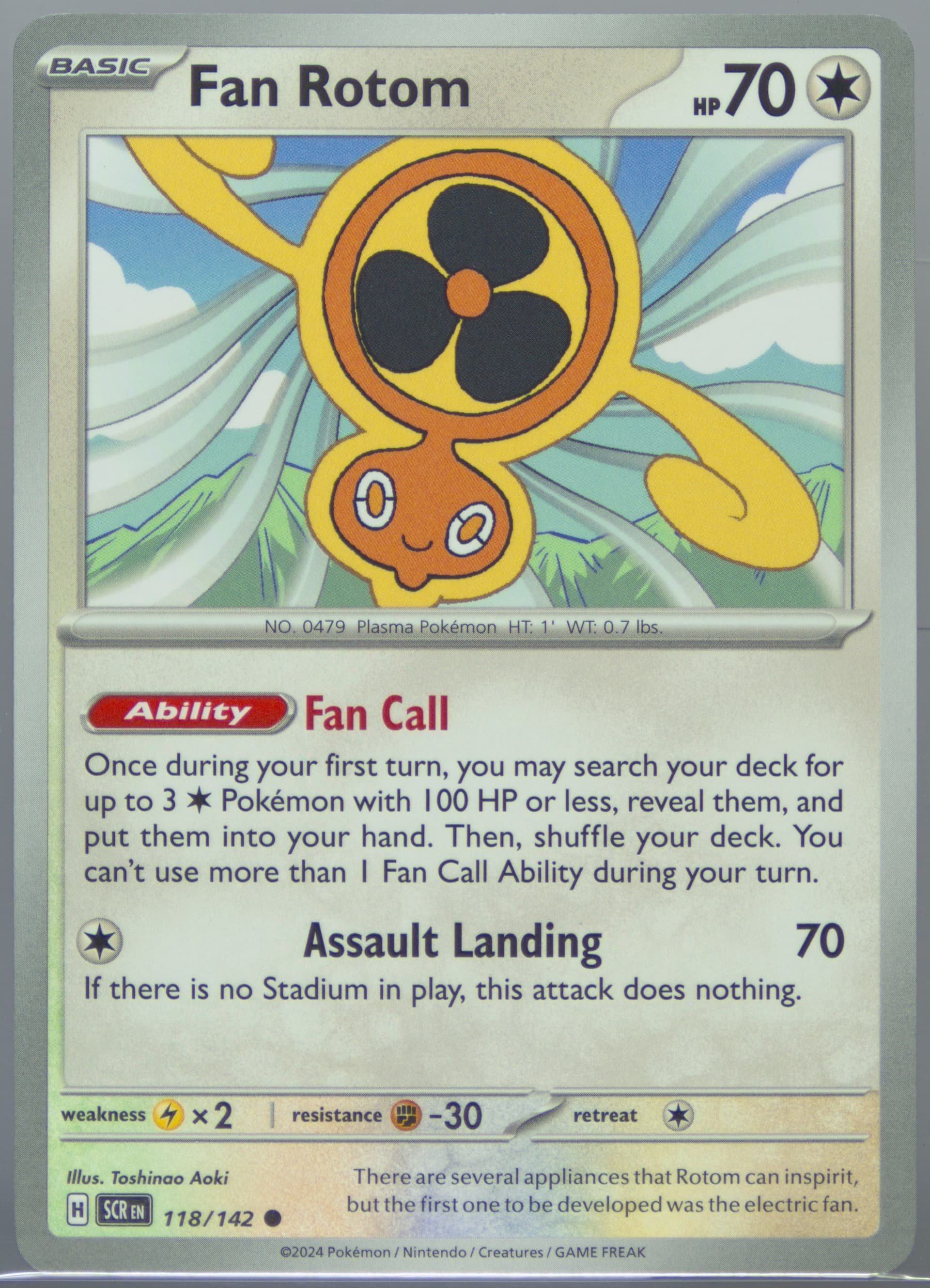 Fan Rotom (118) 2024 Pokemon Scr EN-Stellar Crown