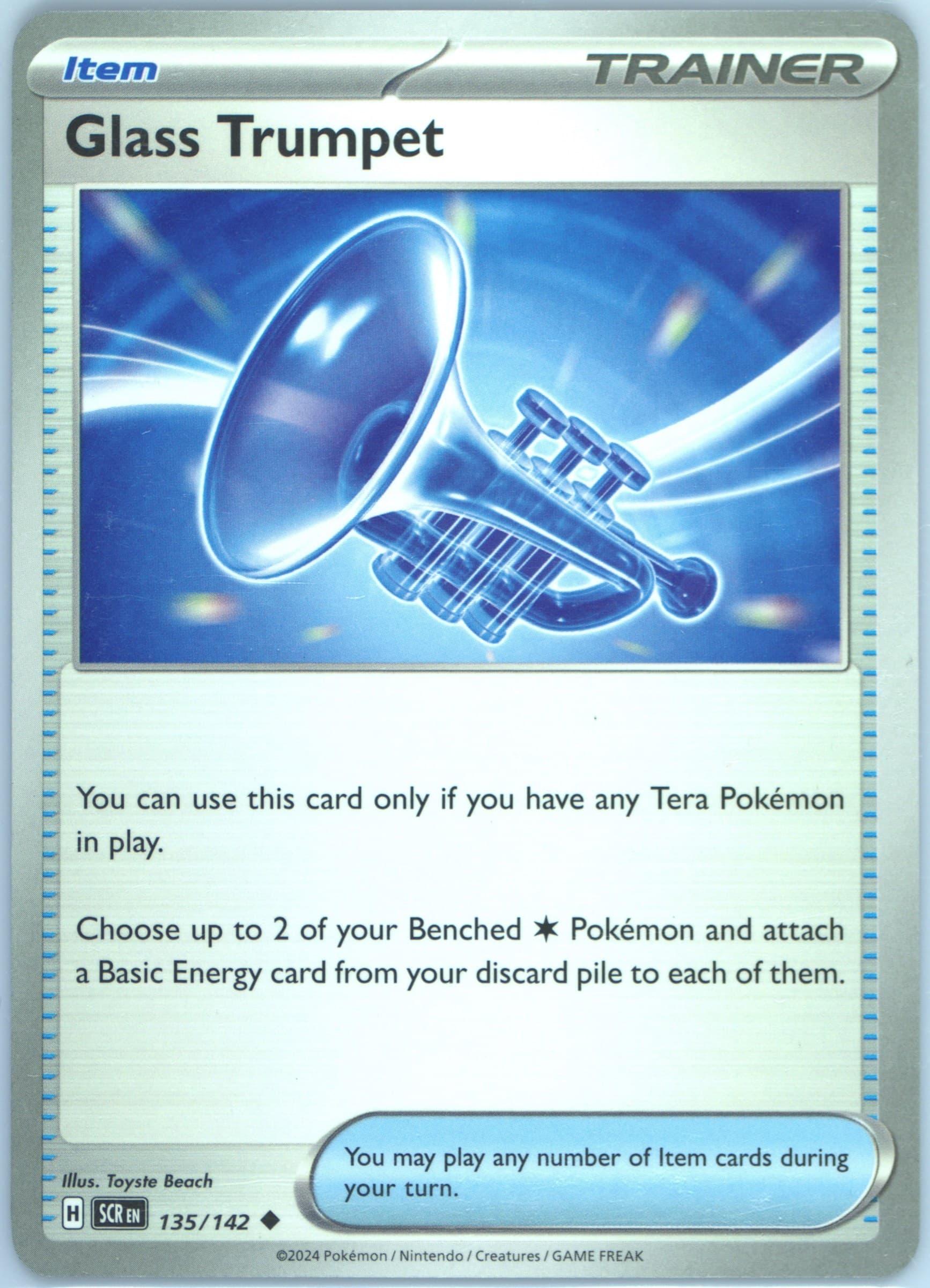 Glass Trumpet (135) 2024 Pokemon Scr EN-Stellar Crown